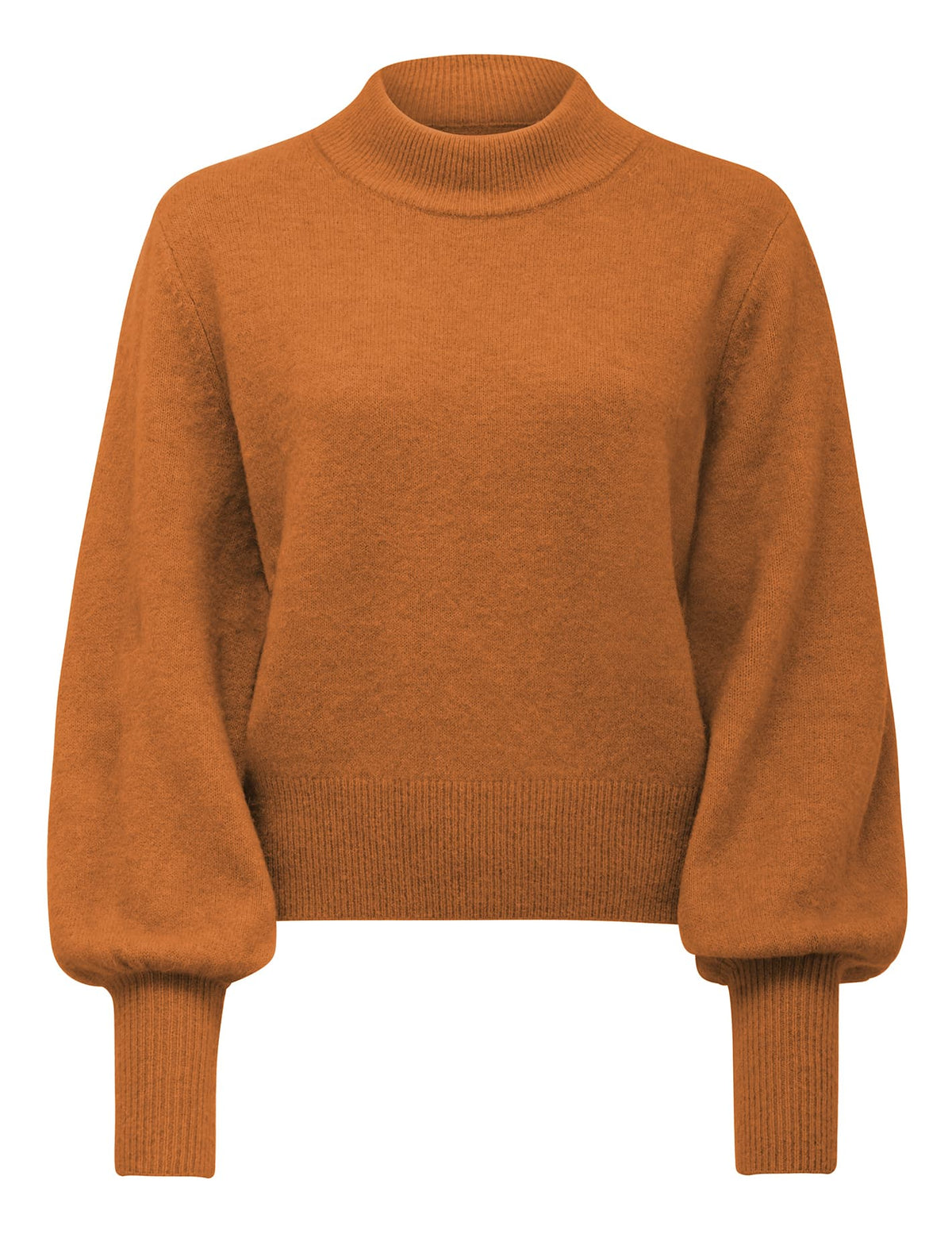 Krissie Brushed Knit Jumper Rust_mannequin