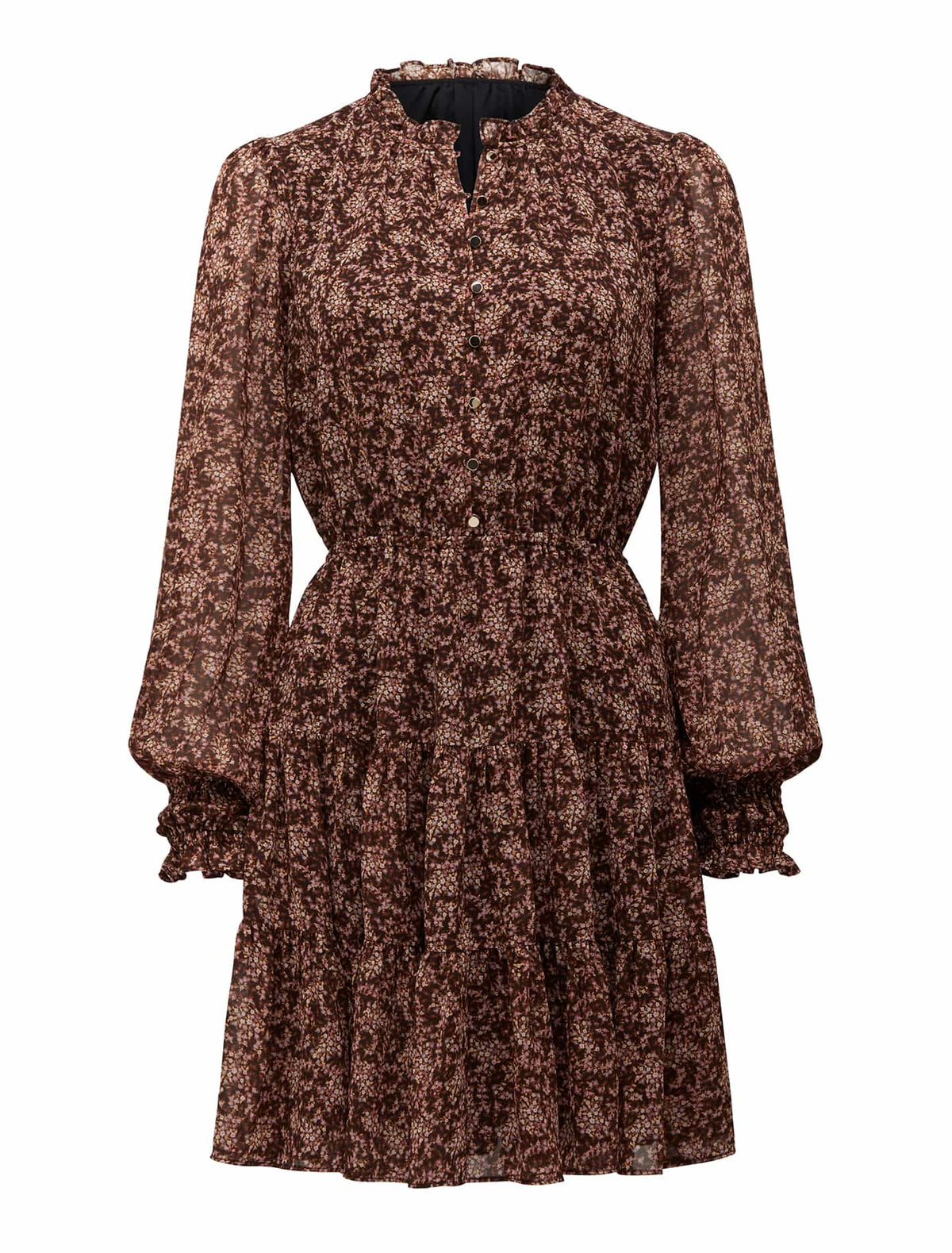 Hunter Tiered Skater Dress Lilac Micro Bloom_mannequin