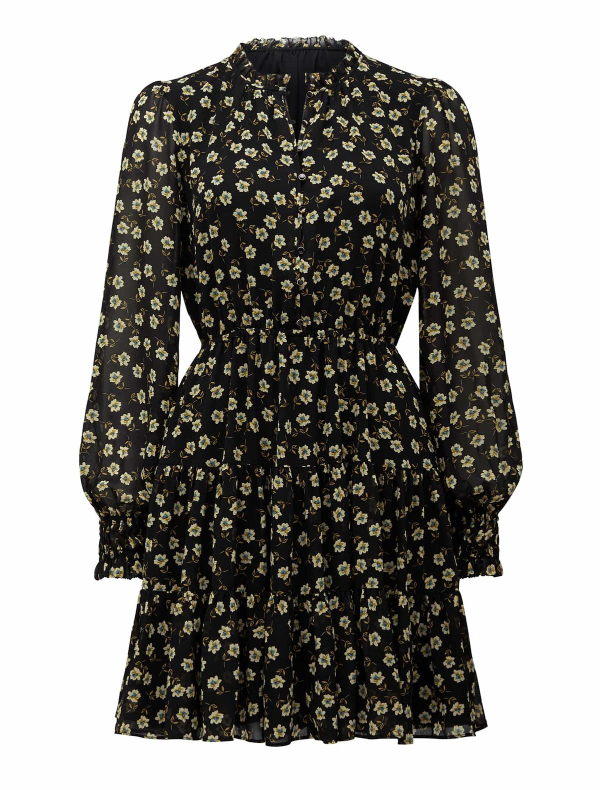 Hunter Tiered Skater Dress Providence Ditsy_mannequin