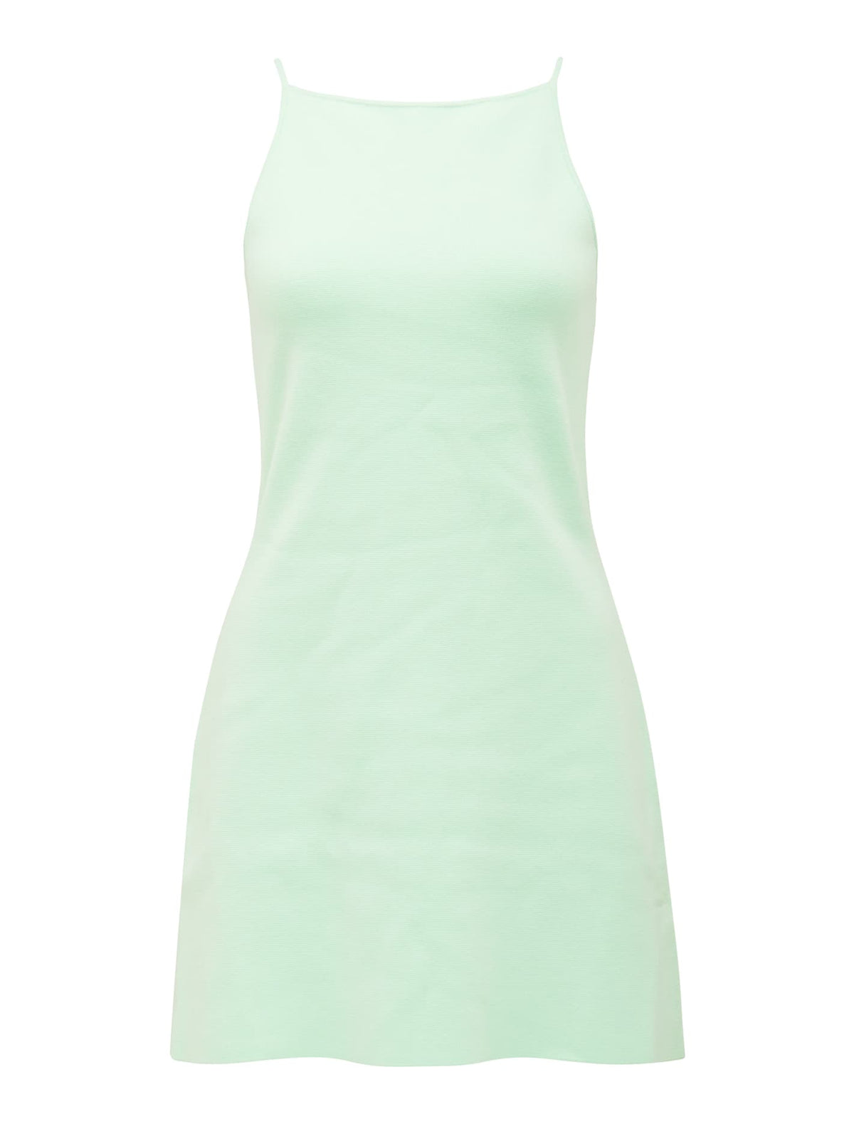 Elena A Line Mini Knit Dress Mint Tint_mannequin