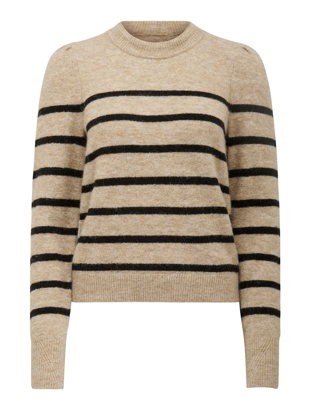 Pip Stripe Knit Jumper Camel/Black Stripe_mannequin