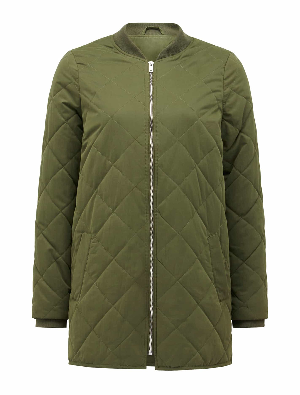Lauren quilted bomber Khaki_mannequin