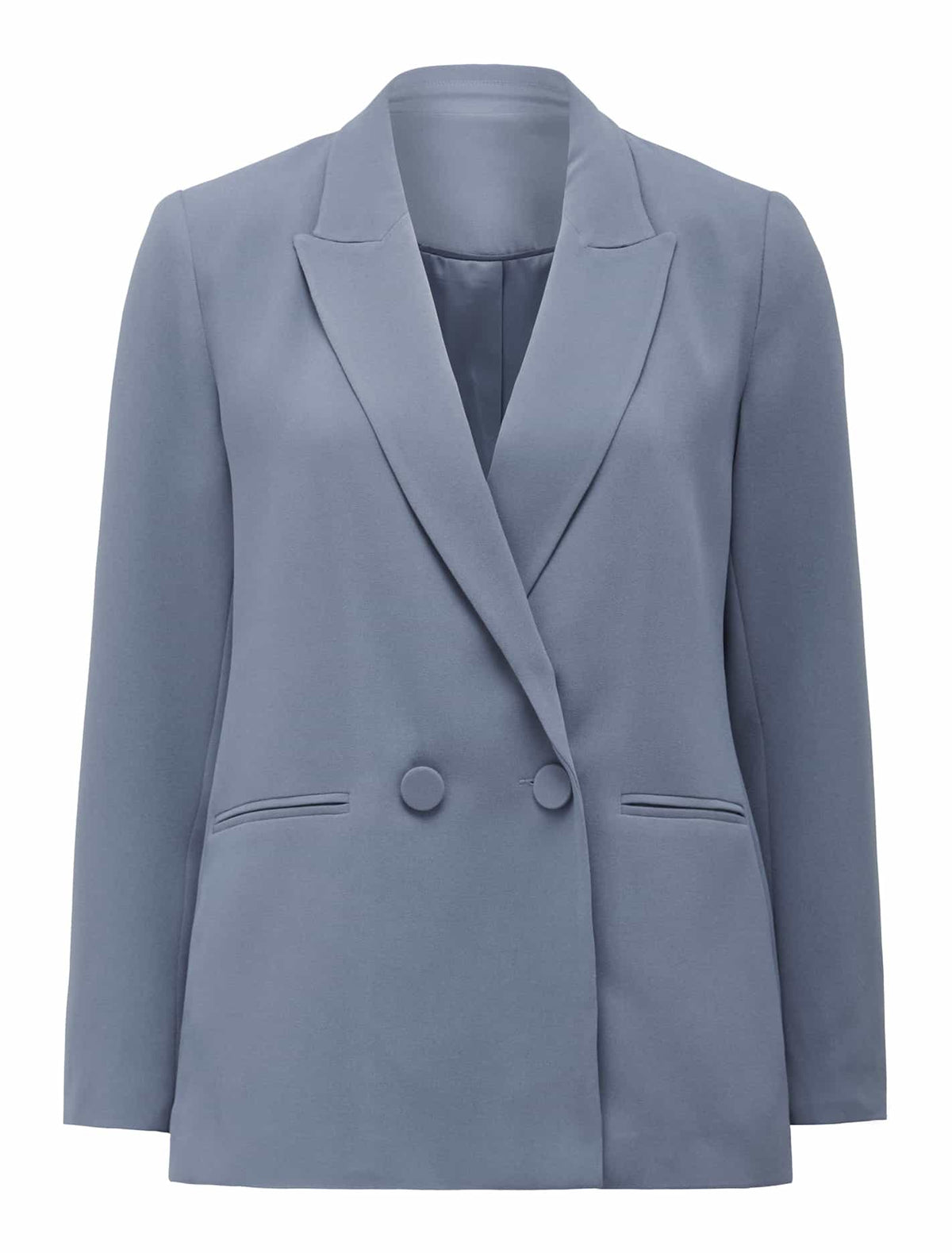 Penny Petite Oversized Blazer  Workwear Blue_mannequin
