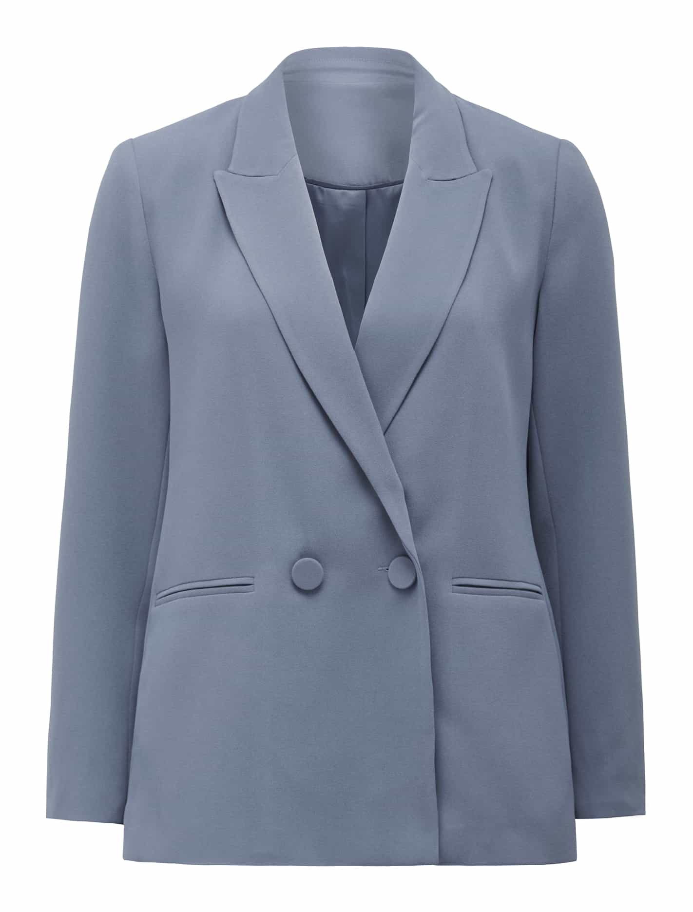 Penny Petite Oversized Blazer  Workwear Blue_mannequin