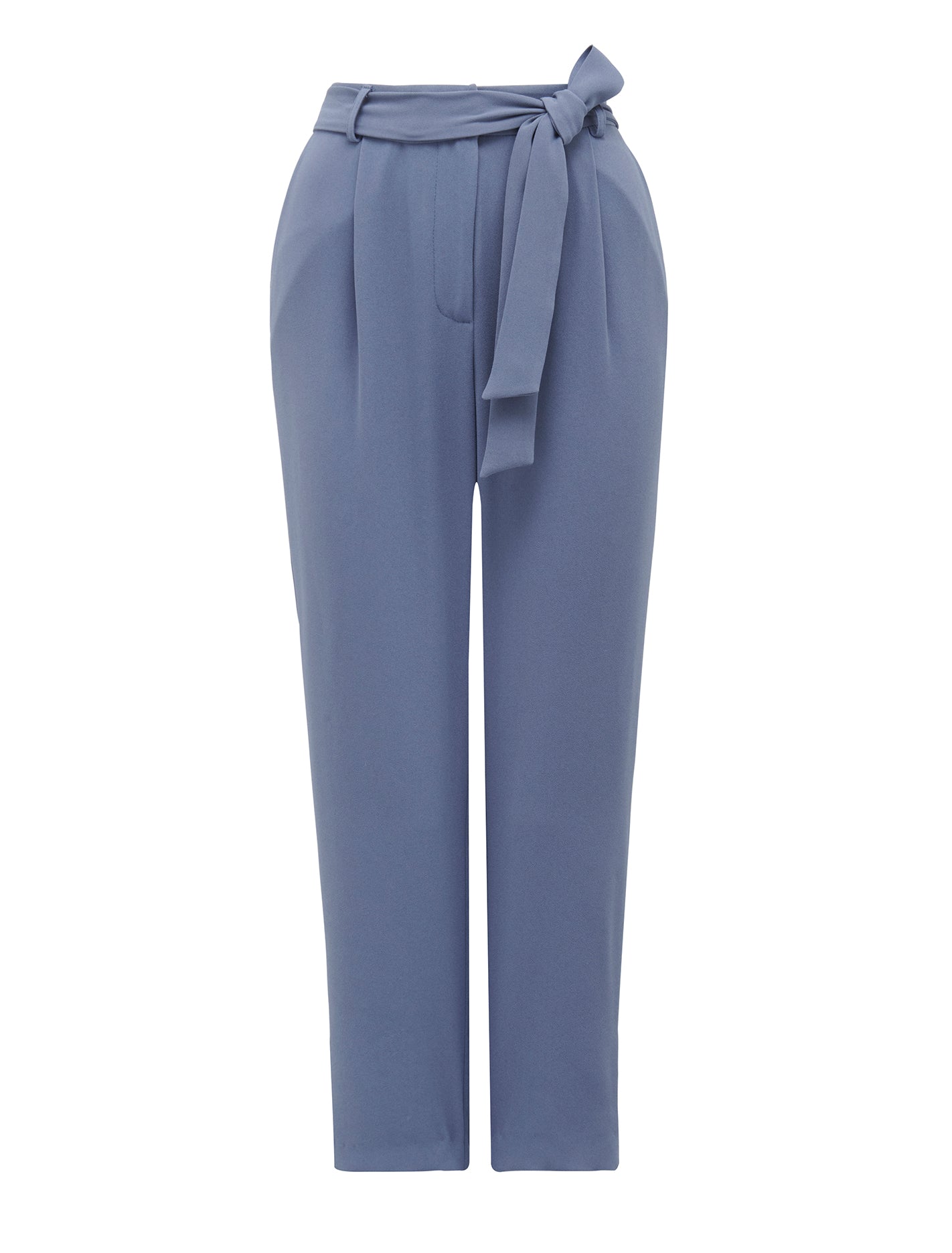 Penny Petite Tie Waist Slim Pants Workwear Blue_mannequin