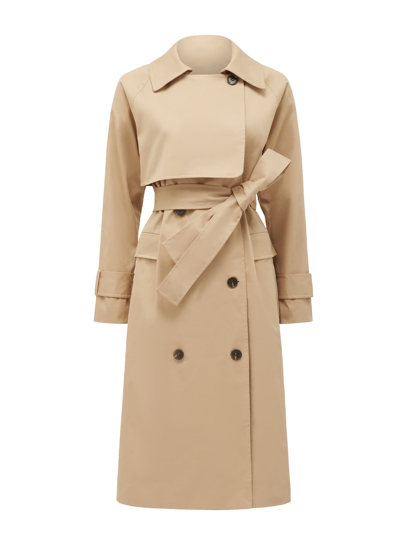 Frankie trench Camel_mannequin