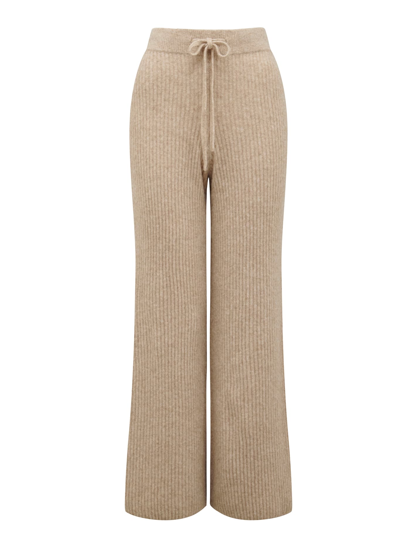 Macie Rib Knit Pant oatmeal_mannequin