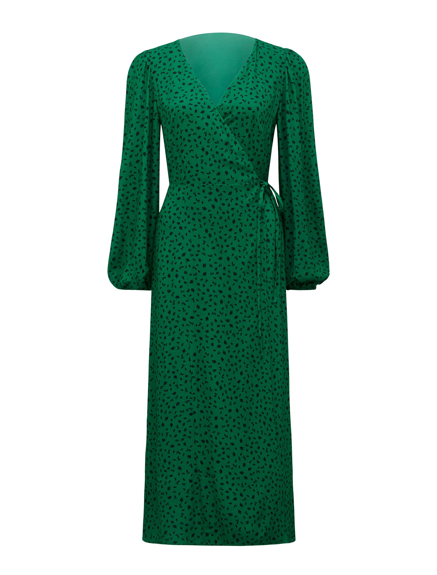 Nova Midi Wrap Dress Forest Hill Ditsy_mannequin