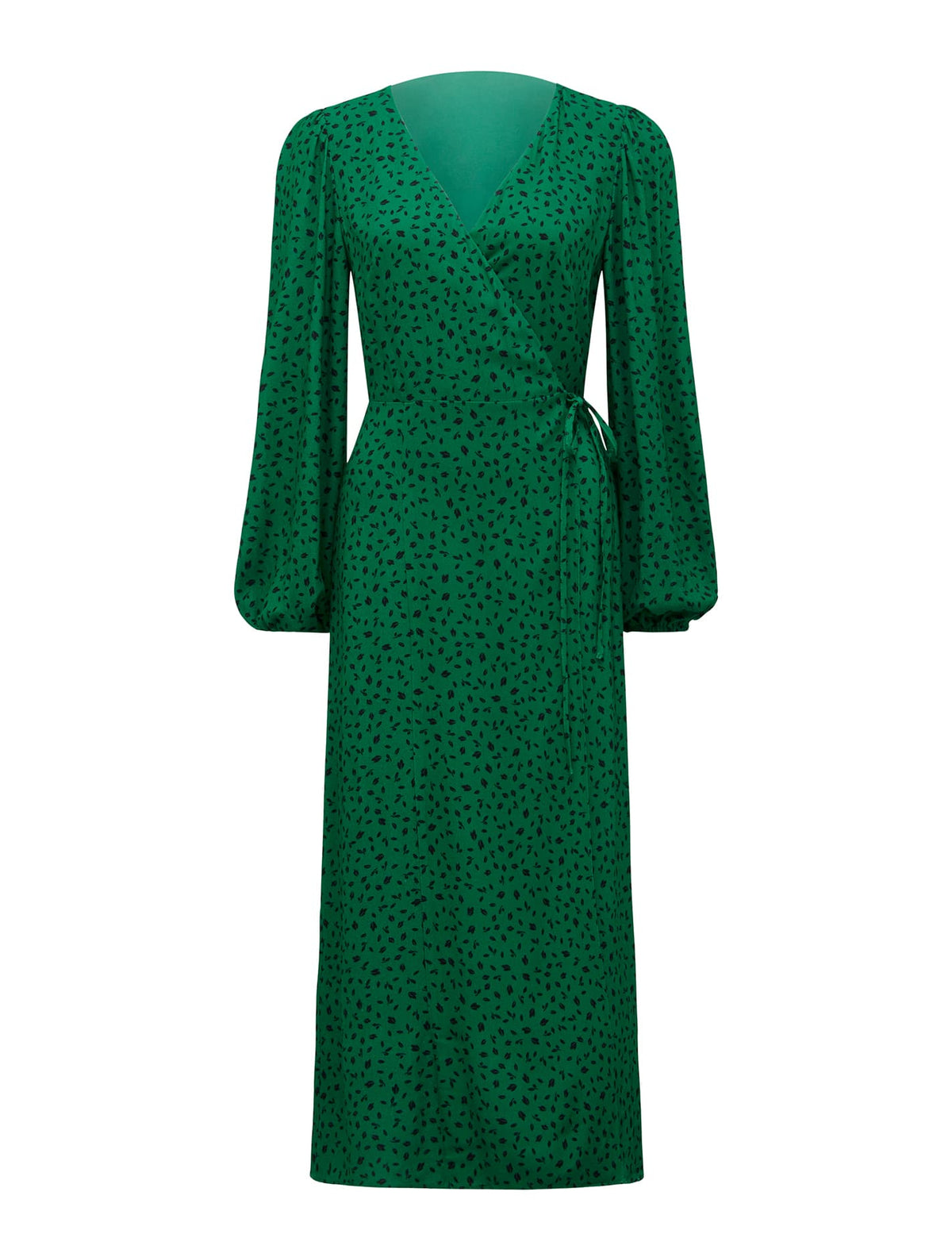 Nova Midi Wrap Dress Forest Hill Ditsy_mannequin