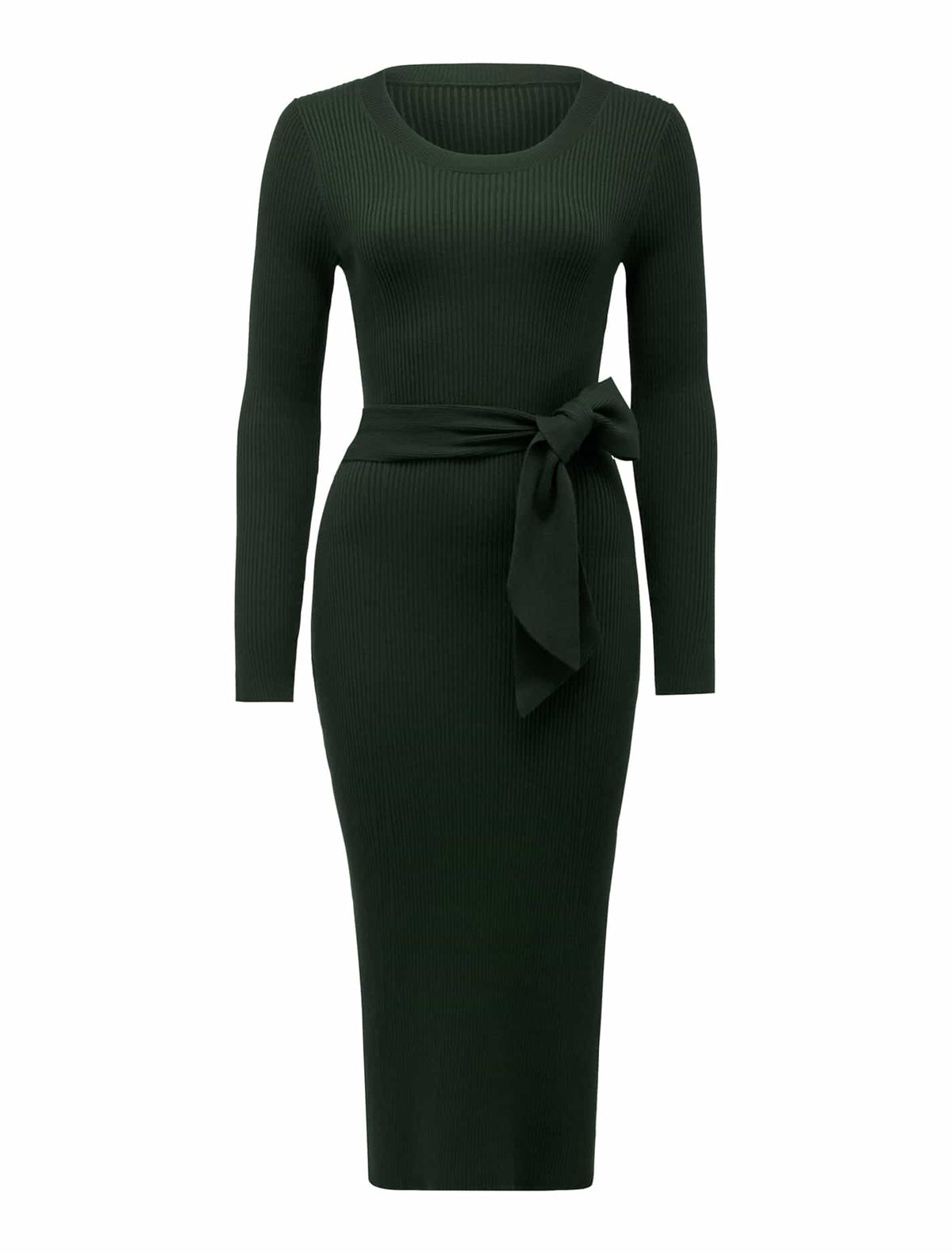 Lottie Knit Dress Seaweed Green_mannequin