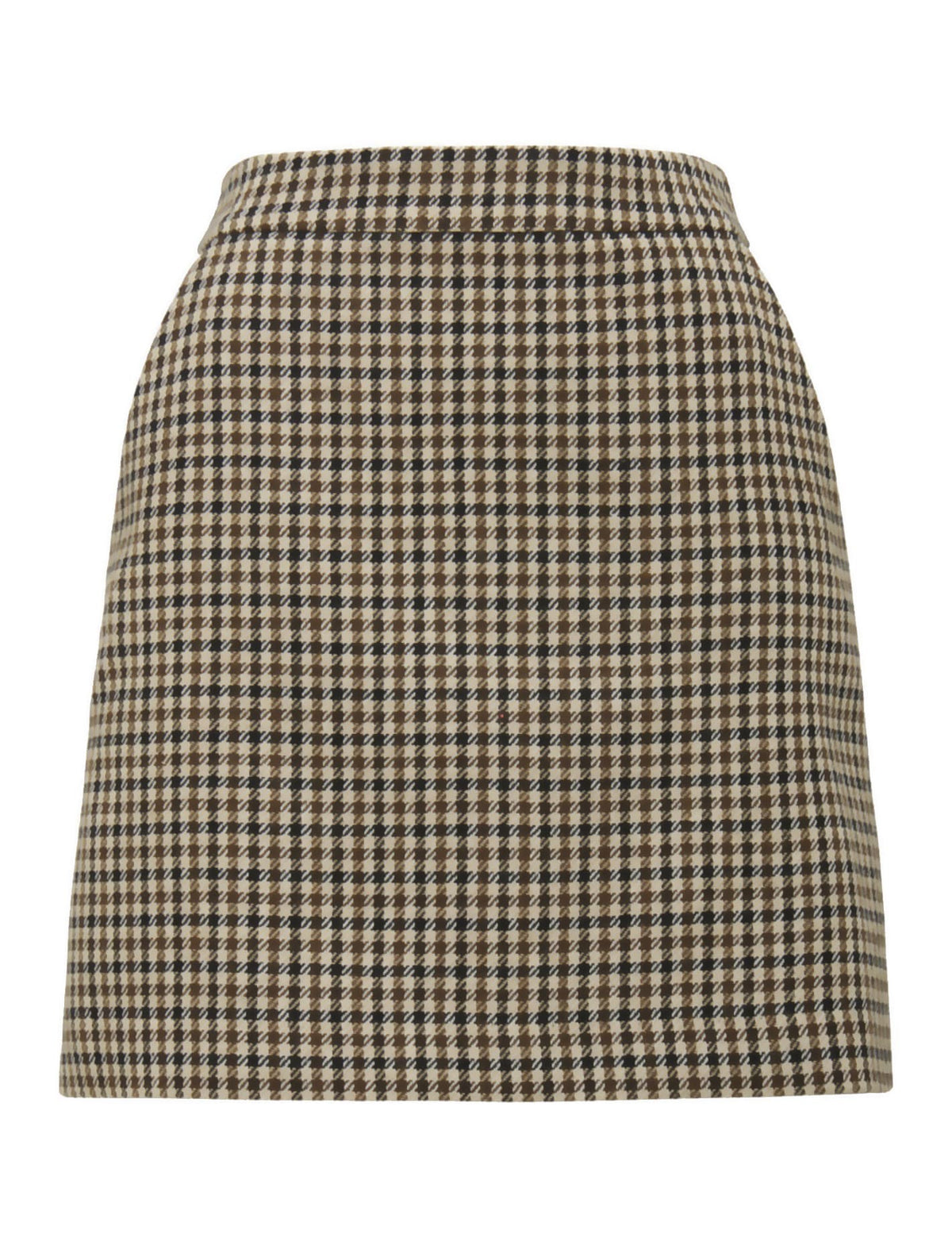 Becca Aline Check Mini Skirt Brown Check_mannequin