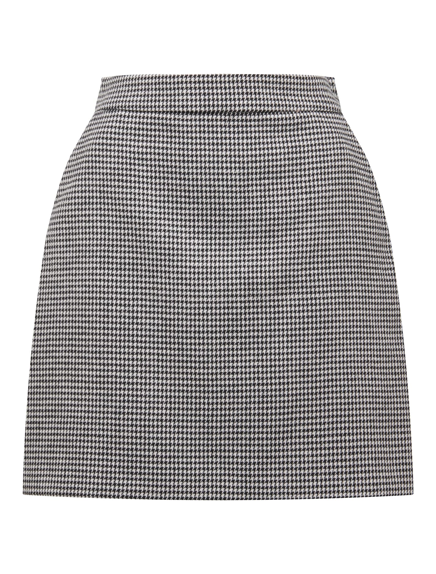Noelle Houndstooth Mini Skirt Black & White_mannequin