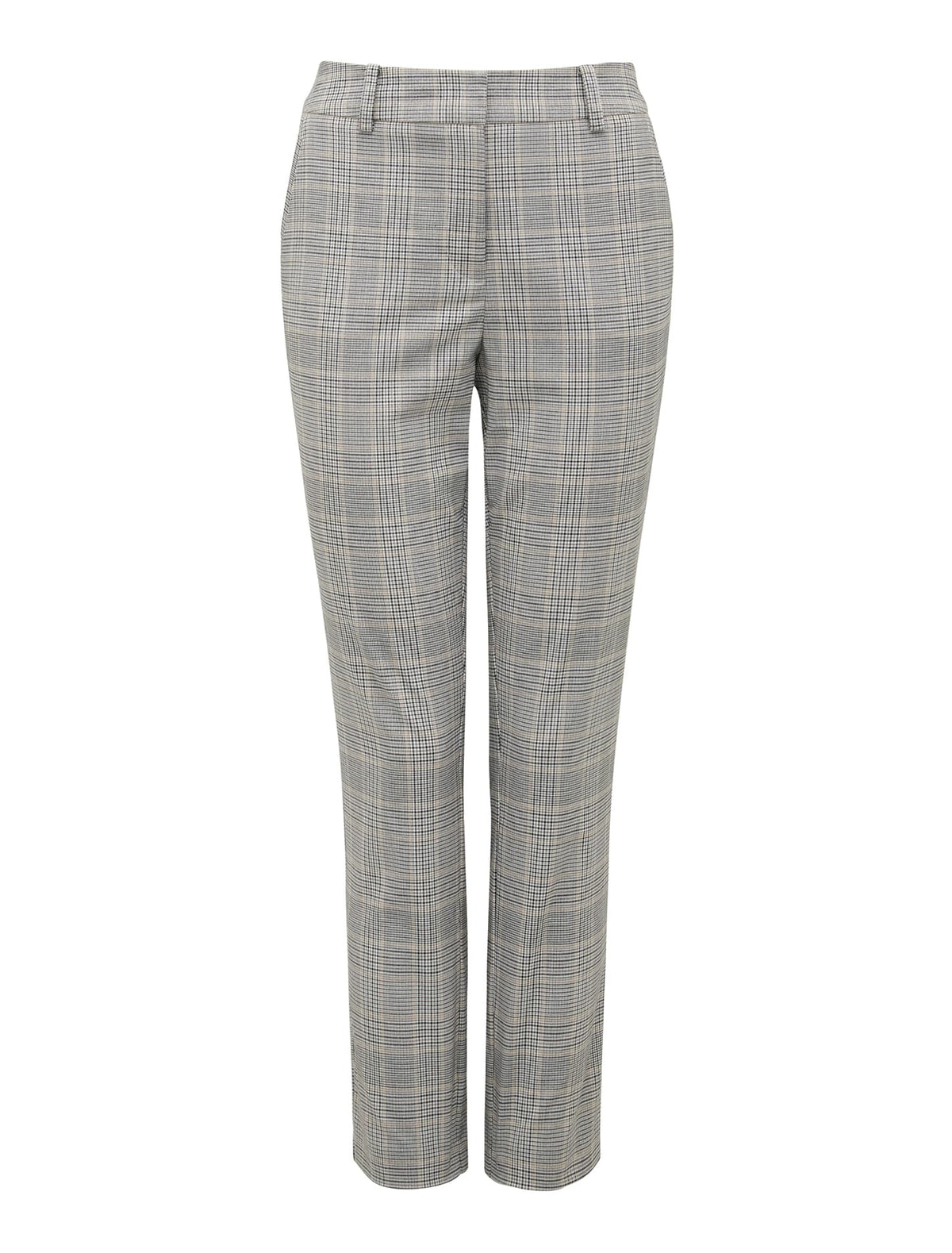 Grace 7/8th Slim Pants Grey Check_mannequin