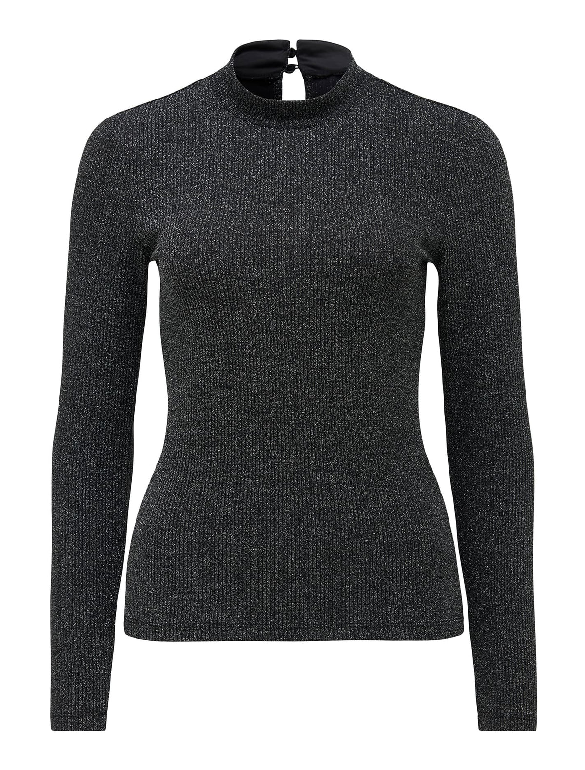 Gracie Glitter Turtleneck Top Metallic_mannequin