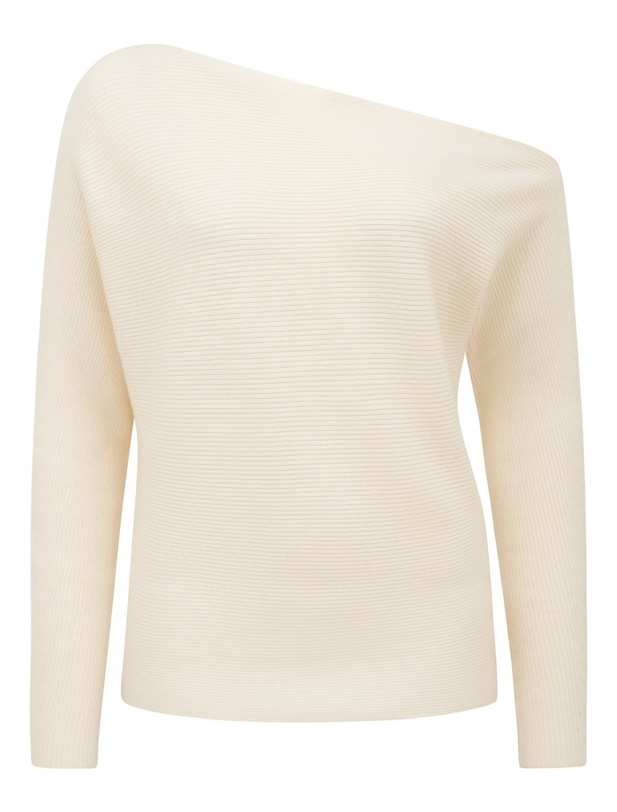 Ali Tipped Shoulder Knit Jumper Almond Milk_mannequin