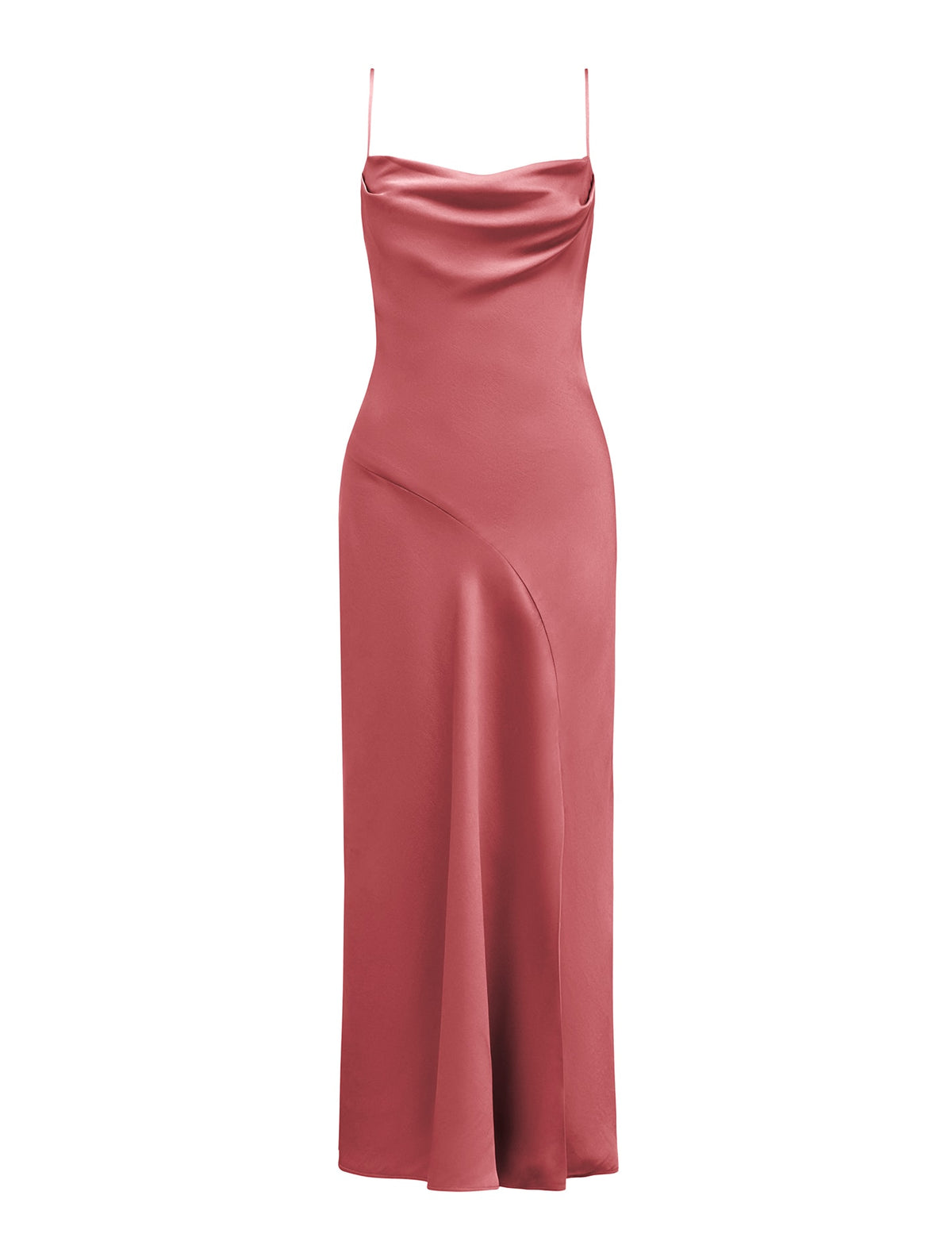 Opal Bias Cowl Satin Midi Dress Slate Pink_mannequin
