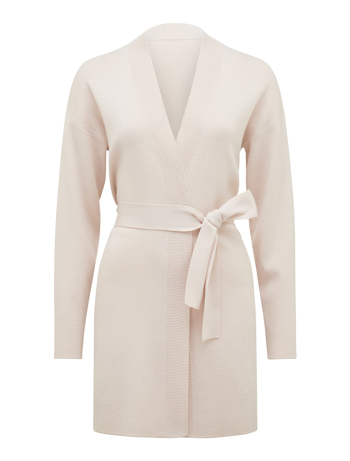Georgie Belted Knit Cardigan Bone_mannequin