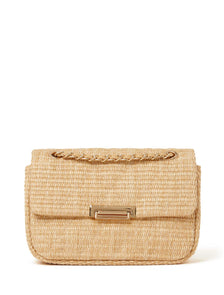 Chrissie Chain Crossbody Bag Natural_mannequin
