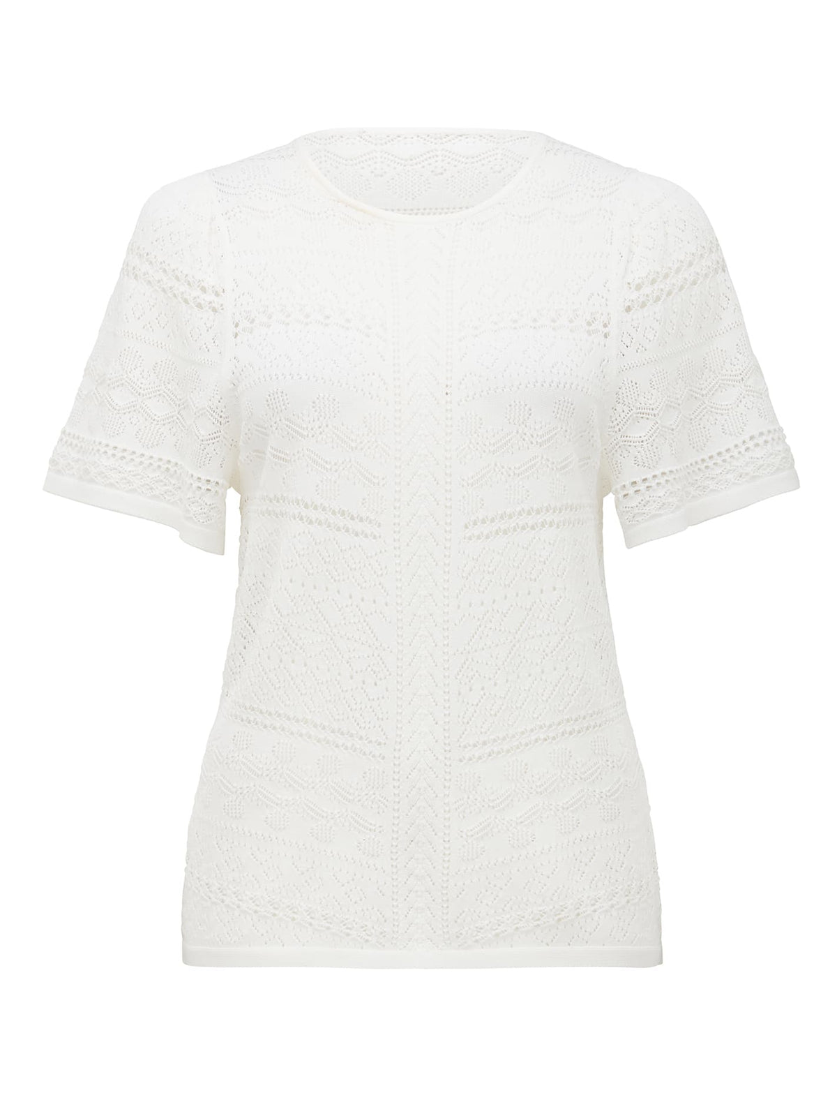 Millie Pointelle Tee Porcelain_mannequin