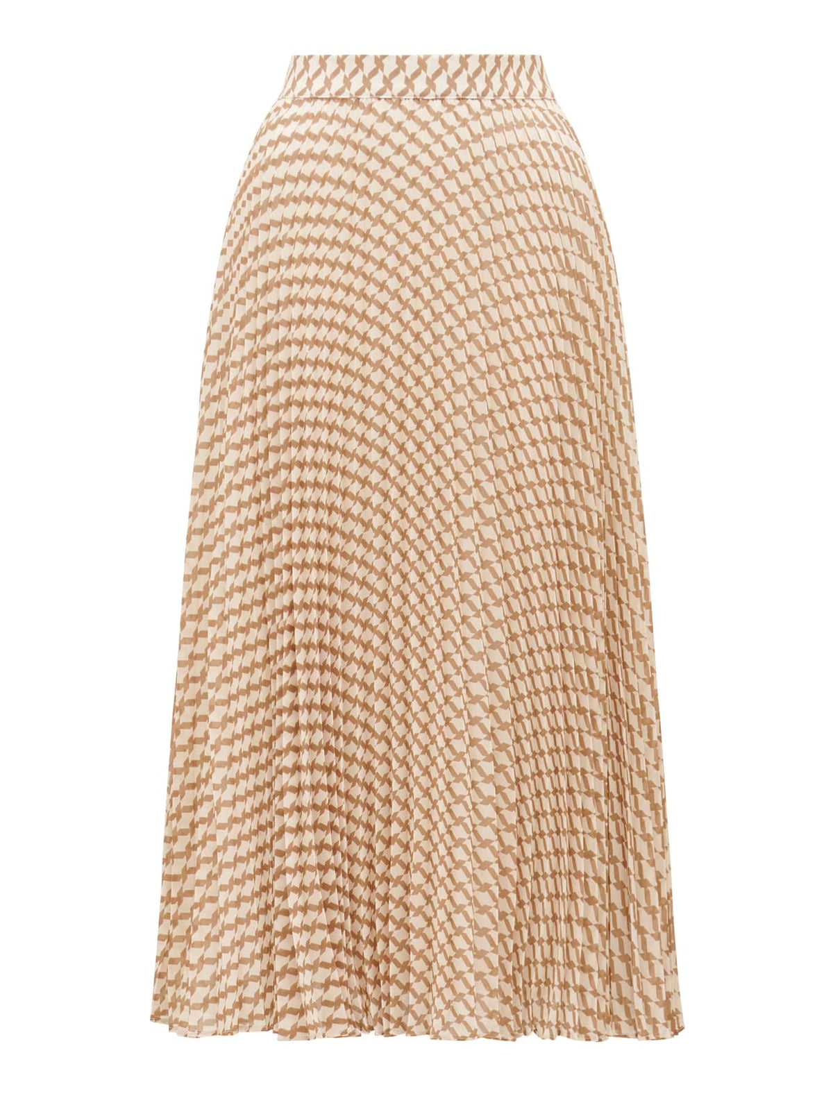 Hailee Pleated Skirt Tan Porter Geo_mannequin