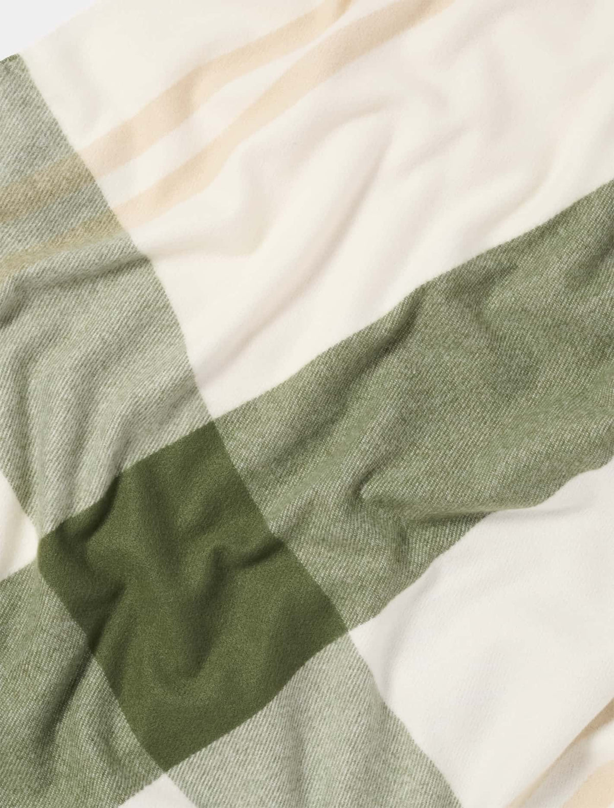 Ada Check Scarf Green Check_mannequin