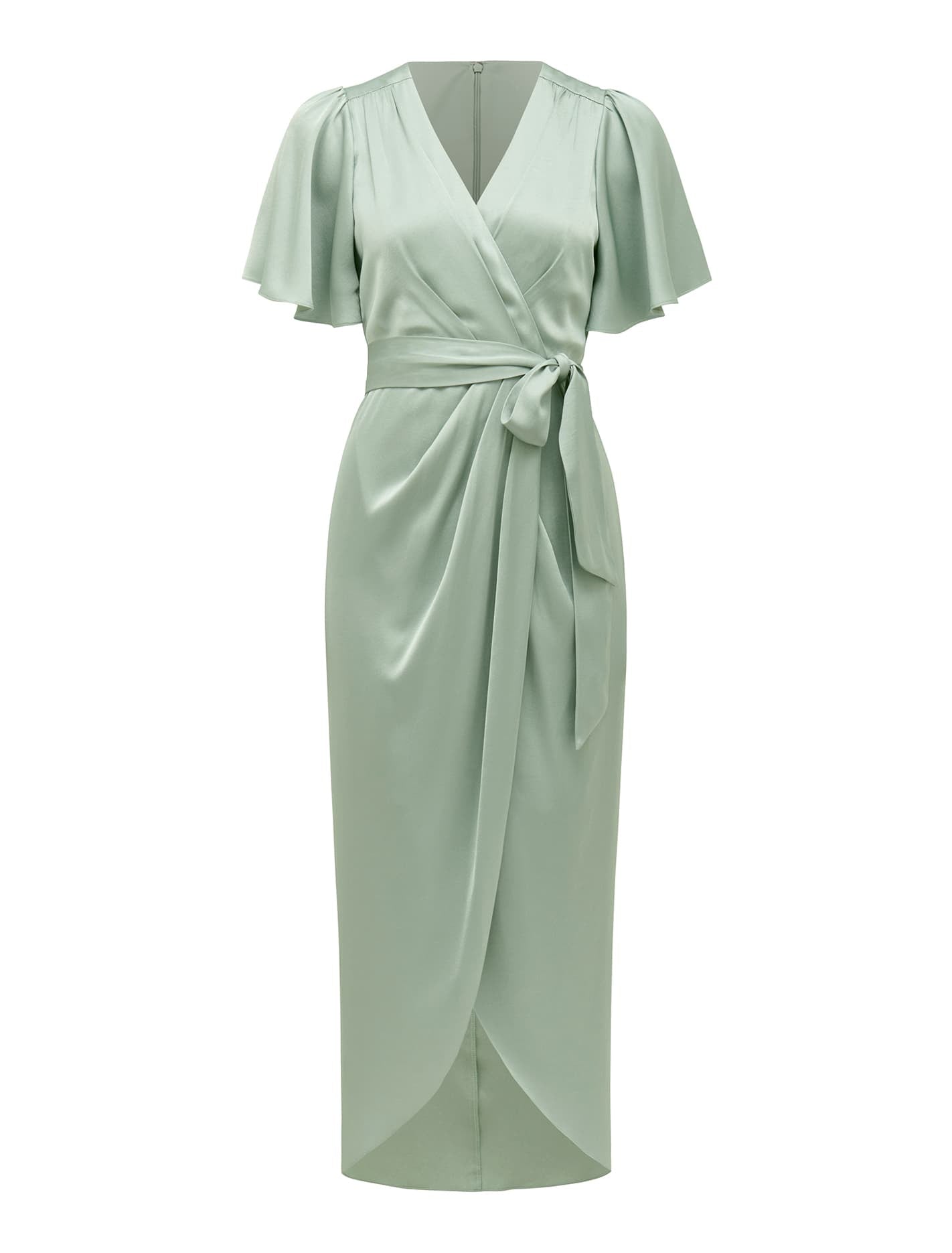 Carolina Satin Midi Dress Seafoam_mannequin