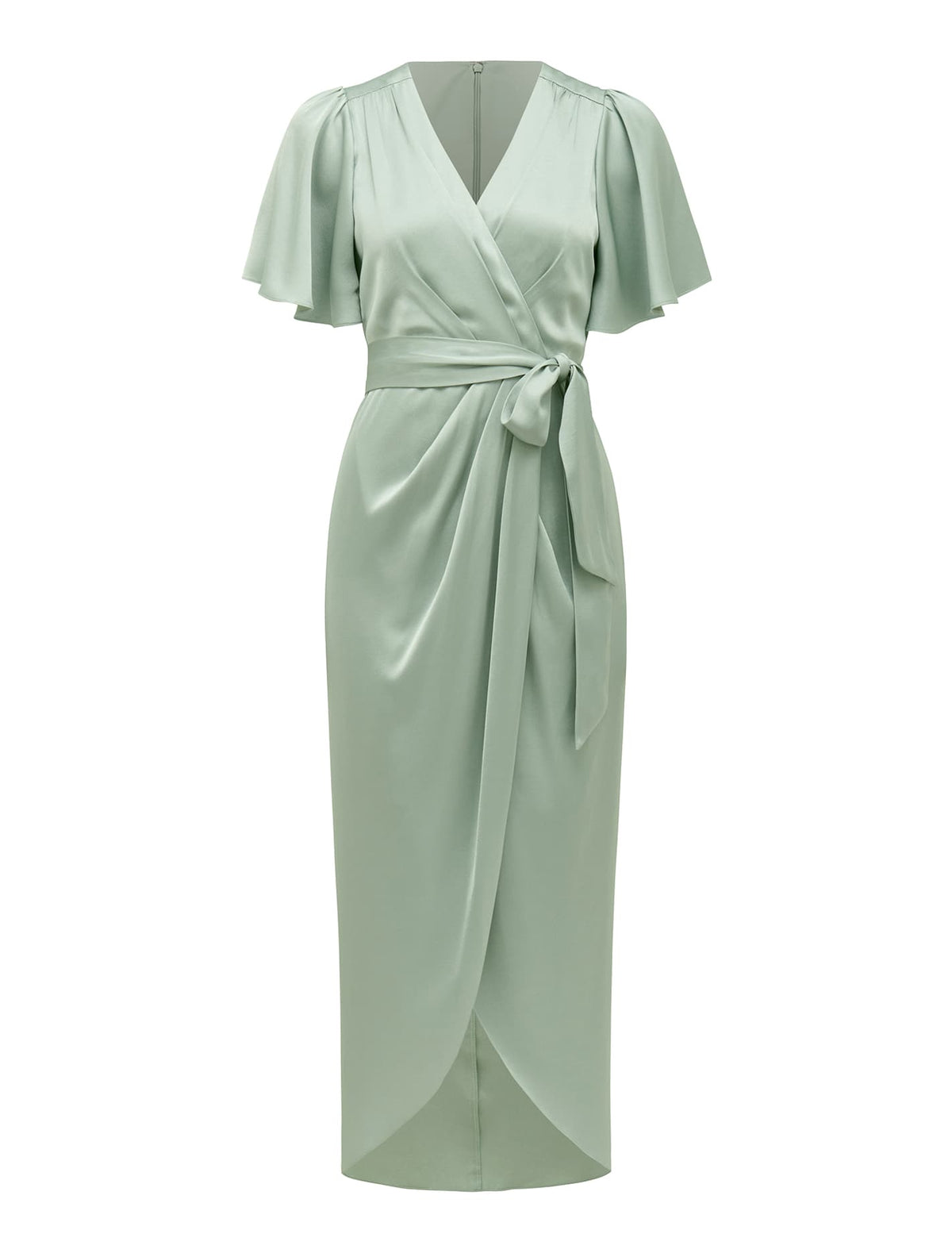 Carolina Satin Midi Dress Seafoam_mannequin