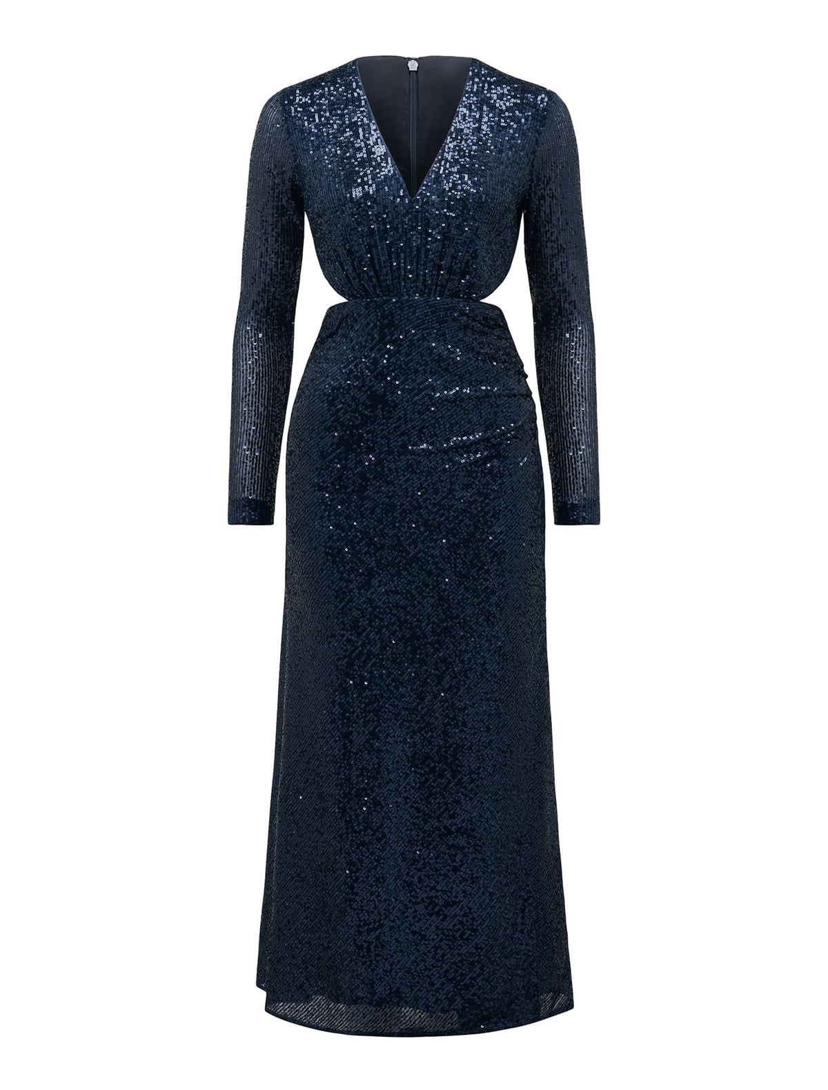 Rylie Sequin Cut Out Dress Navy_mannequin