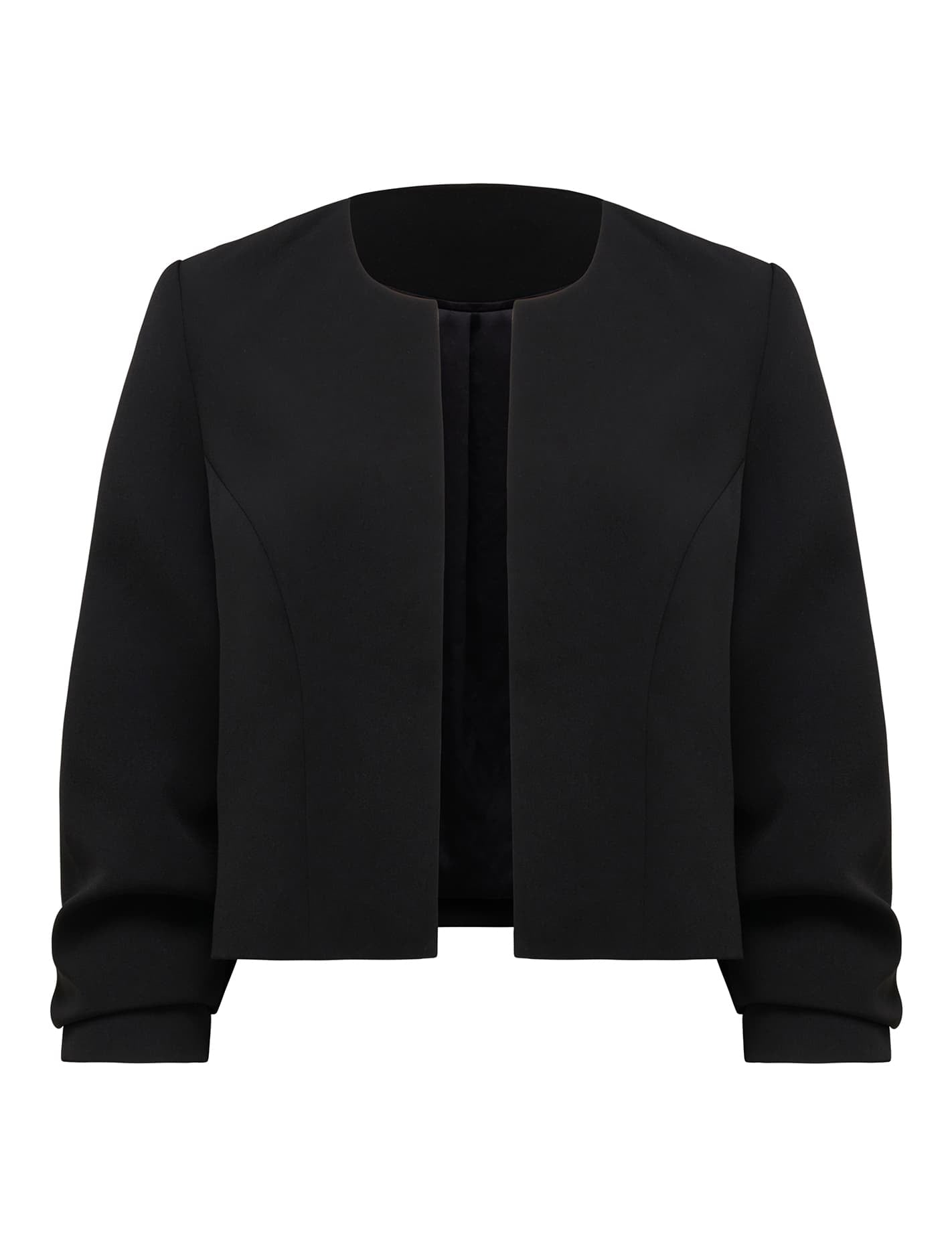 Tilly Collarless Blazer Black_mannequin