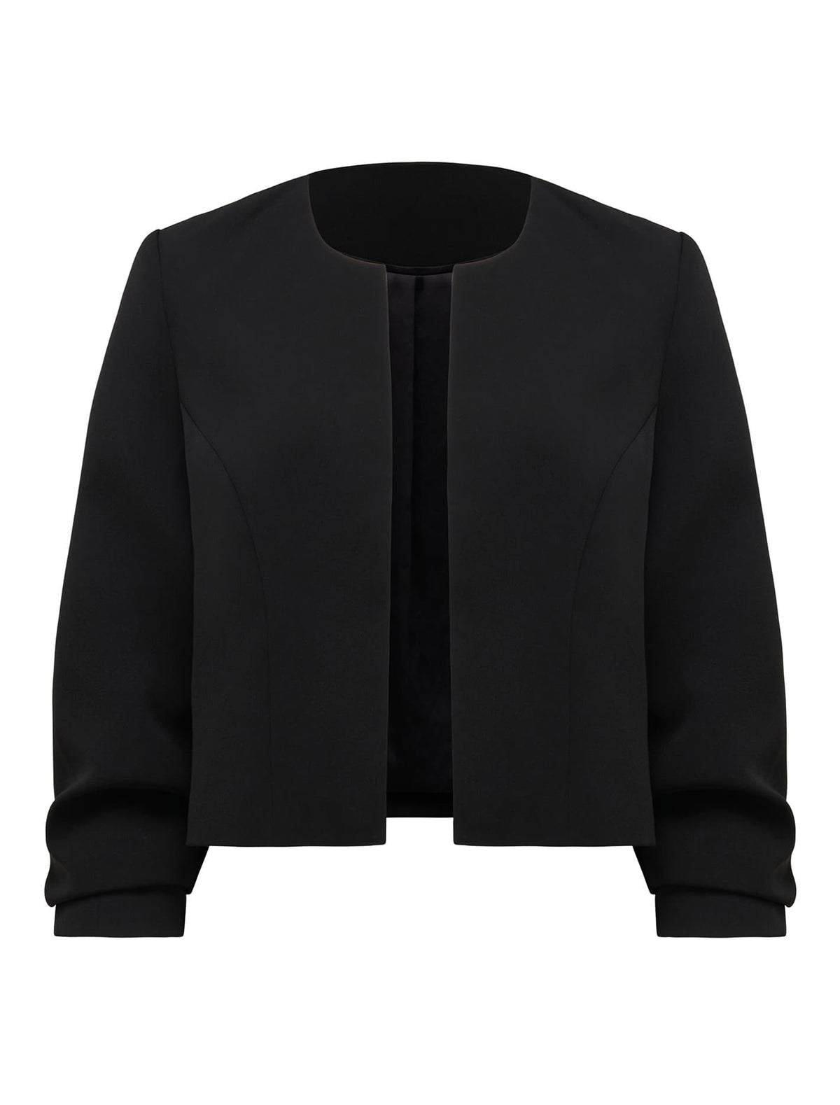 Tilly Collarless Blazer Black_mannequin