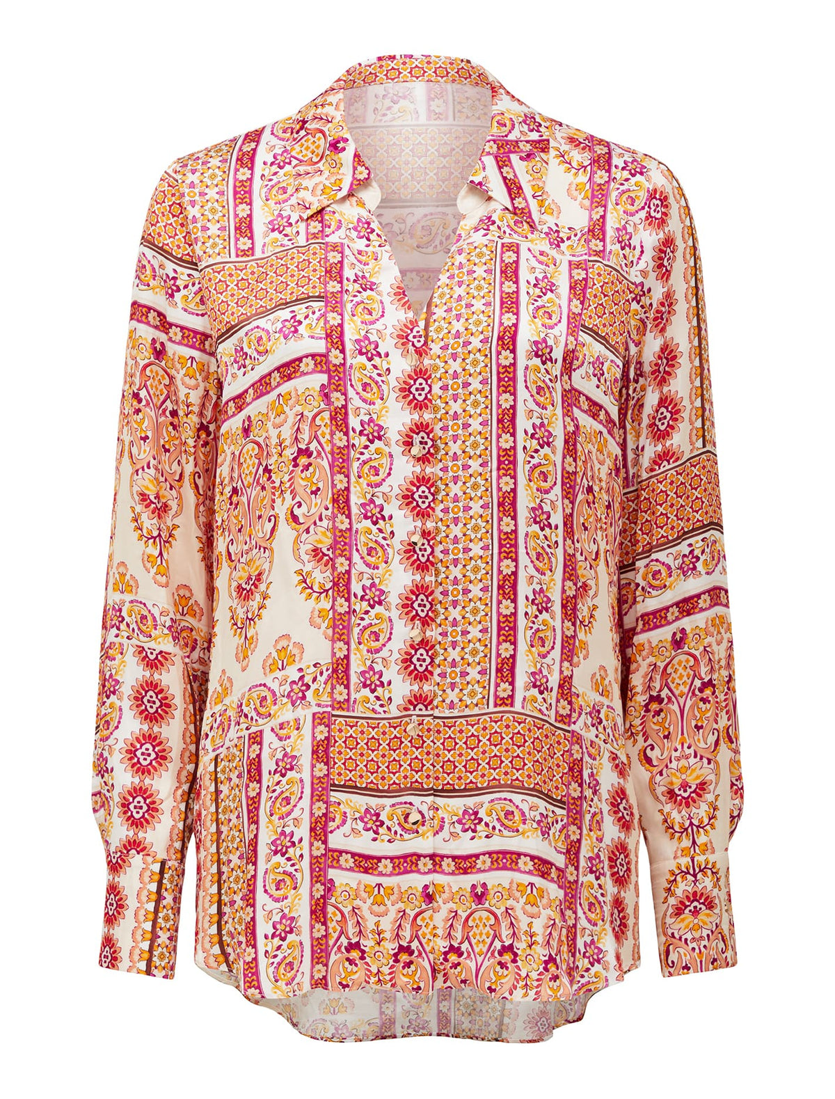 Tami Printed Satin Shirt Rio Paisley_mannequin