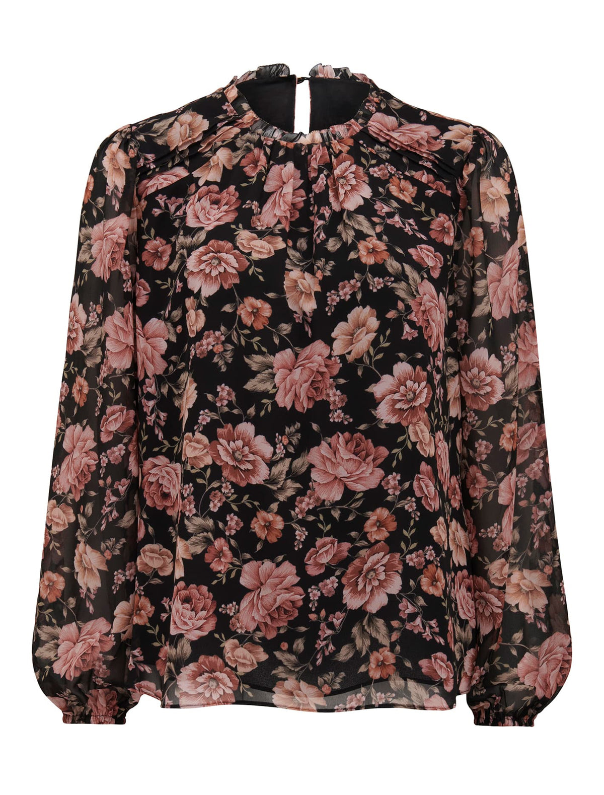 Millie Frill Blouse Kingsford Floral_mannequin