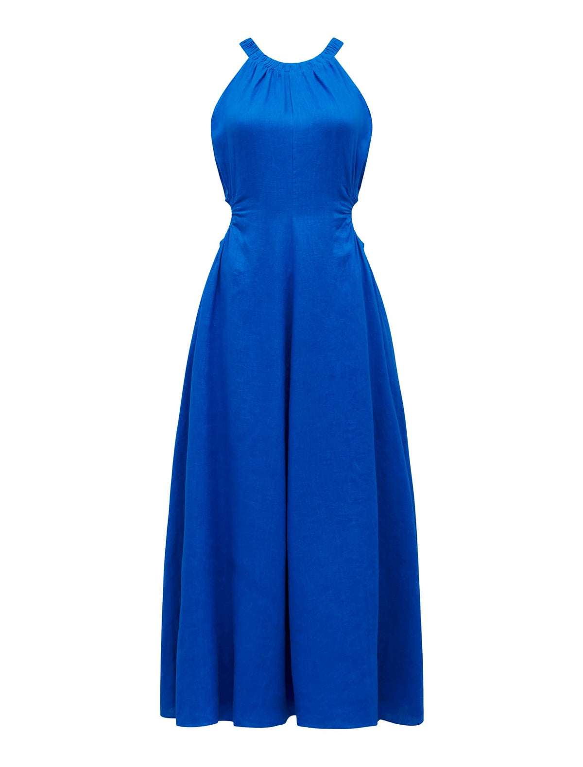 Marli Cut Waist Midi Intense Azure_mannequin