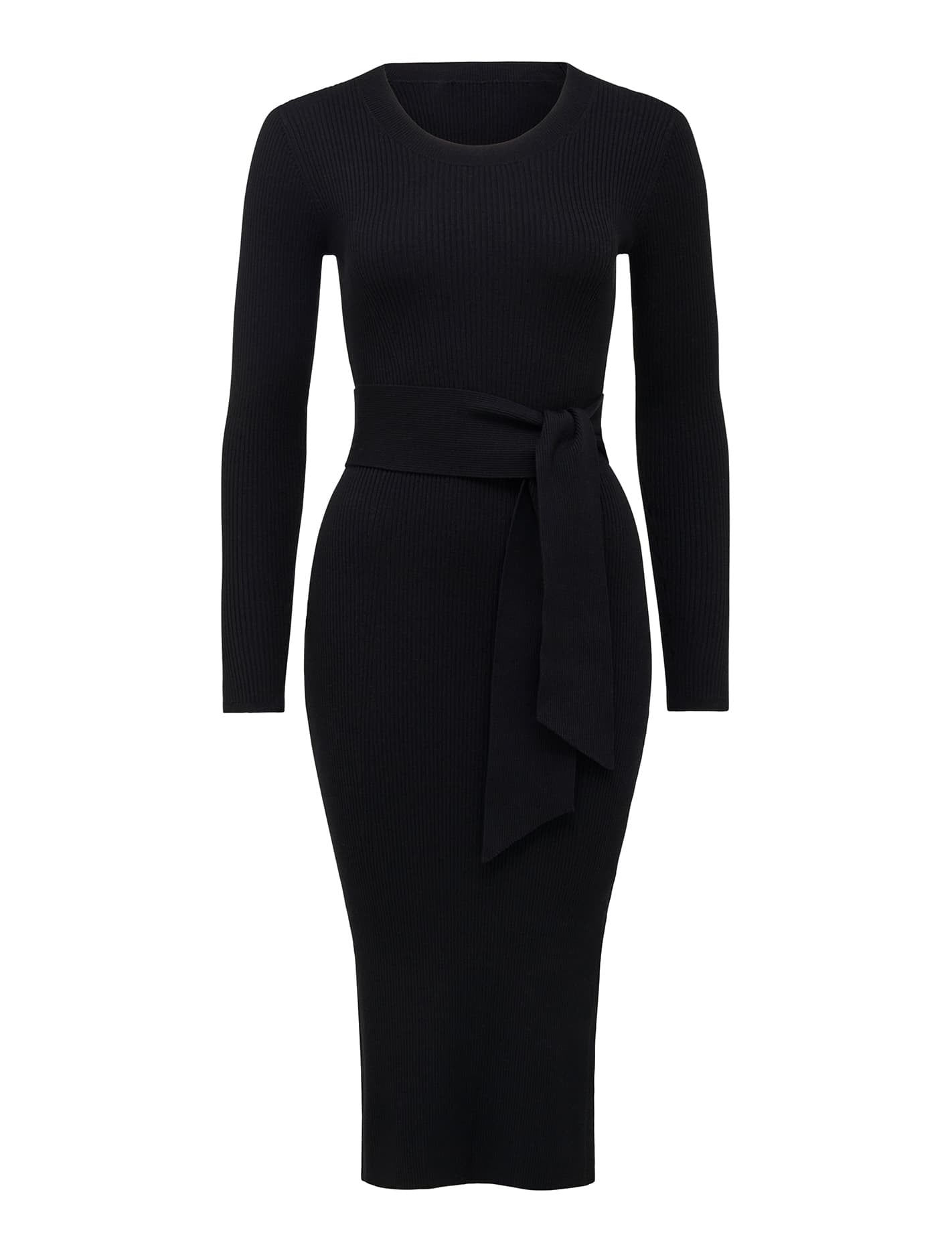 Lottie Petite Longline Knit Dress Black_mannequin