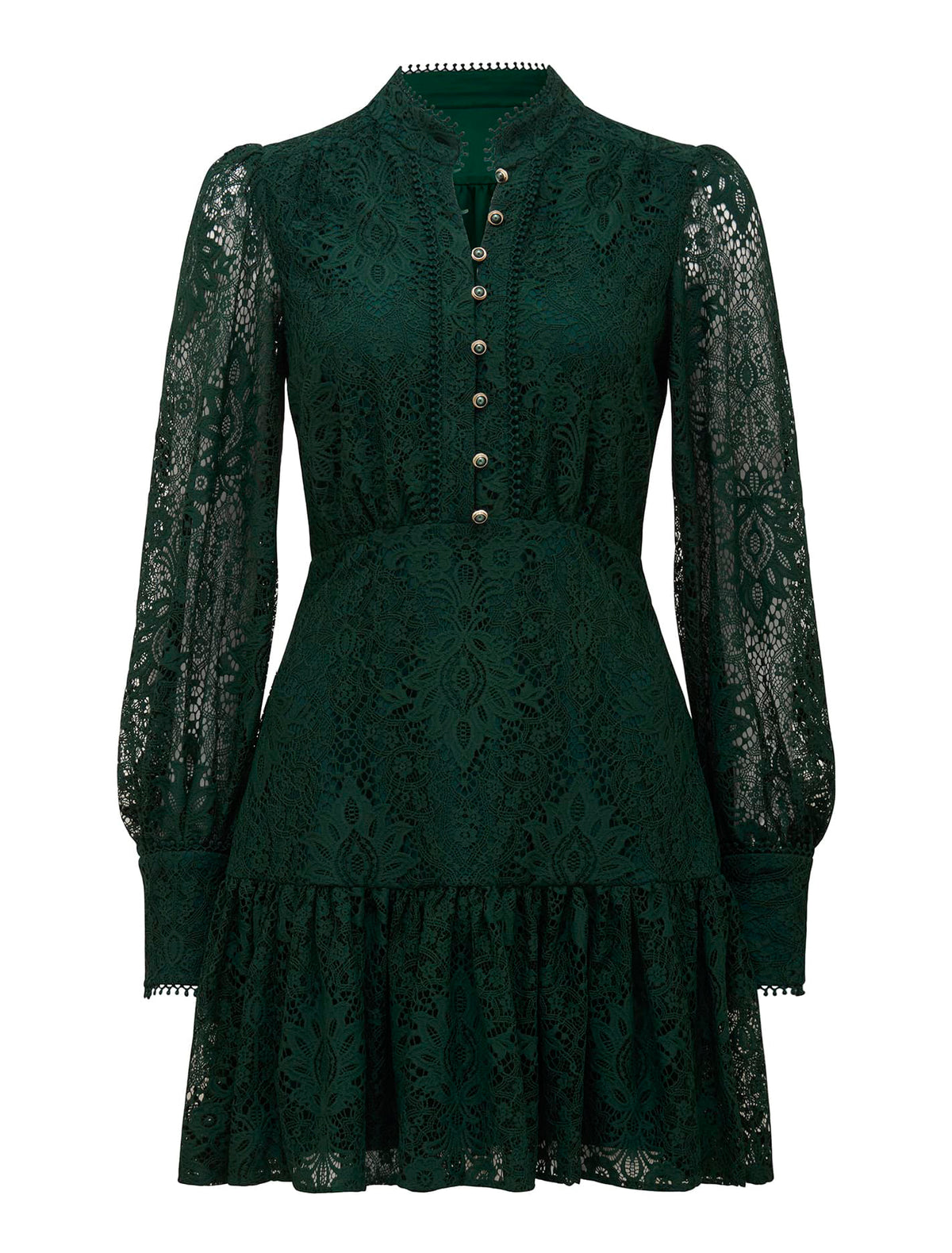 Eden Lace Mini Dress Green_mannequin