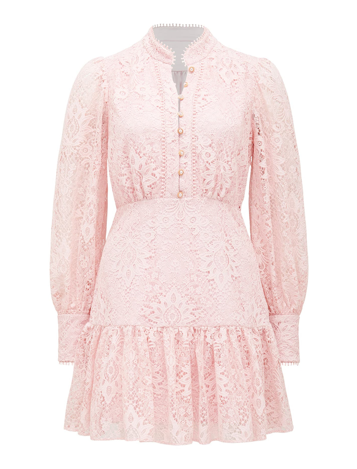 Eden Lace Mini Dress Blush_mannequin