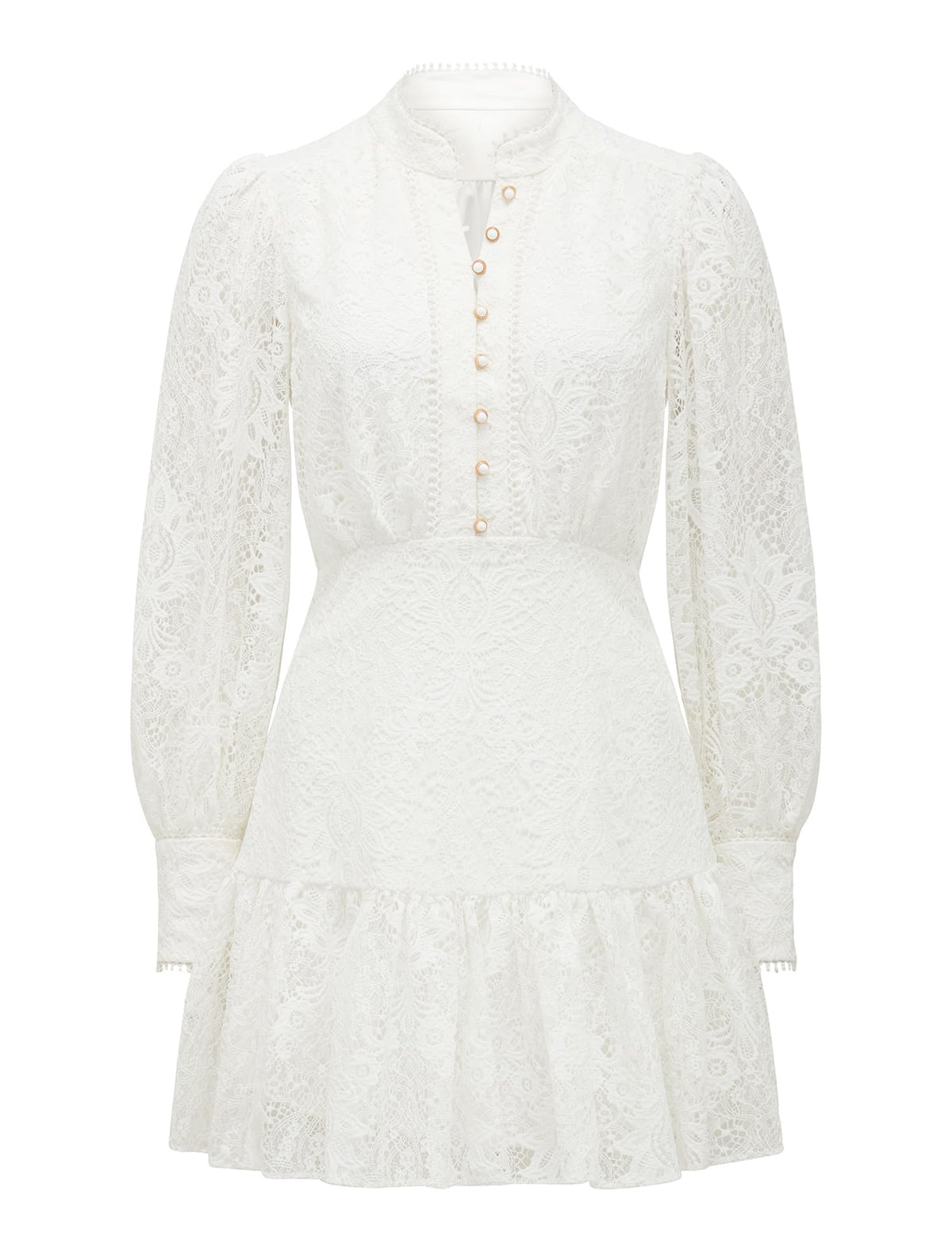 Eden Lace Mini Dress Porcelain_mannequin