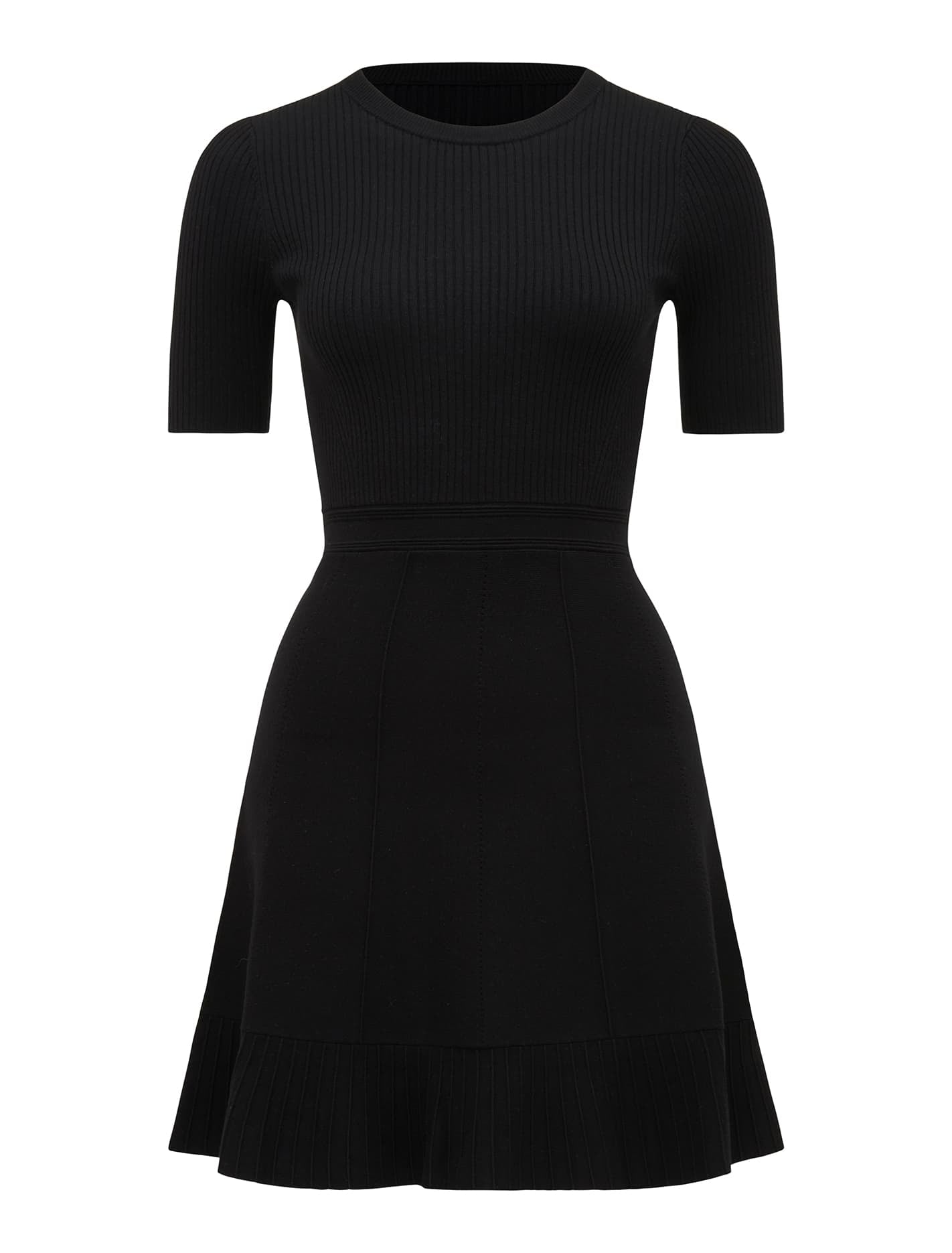 Cleo Mini Knit Dress Black_mannequin