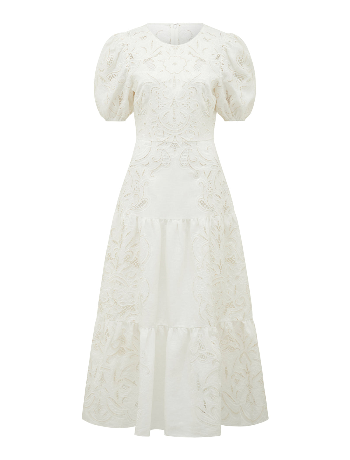 Lottie Broderie Midi Dress Porcelain_mannequin
