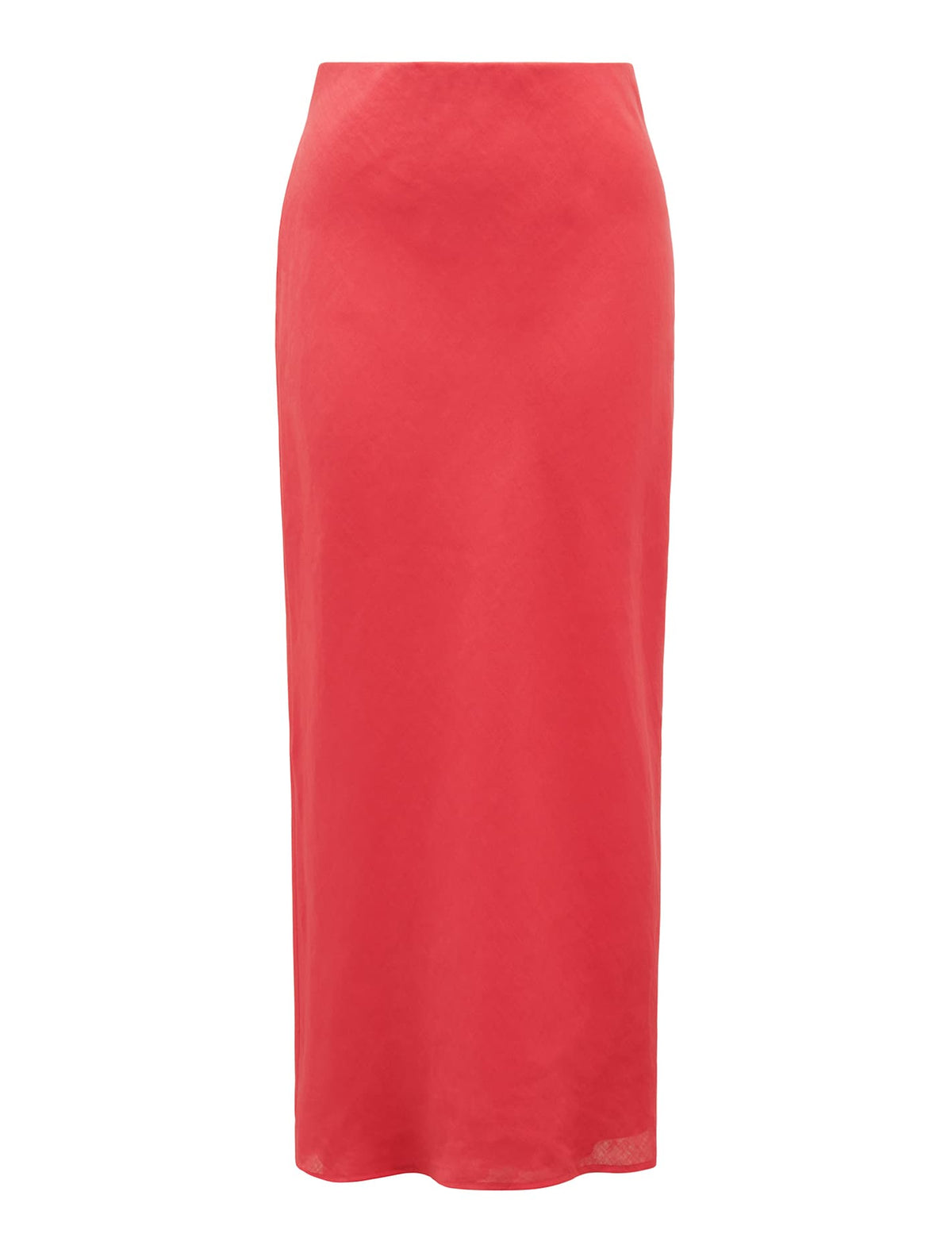 Molly Linen Bias Midi Skirt Hot Raspberry Co-Ord_mannequin