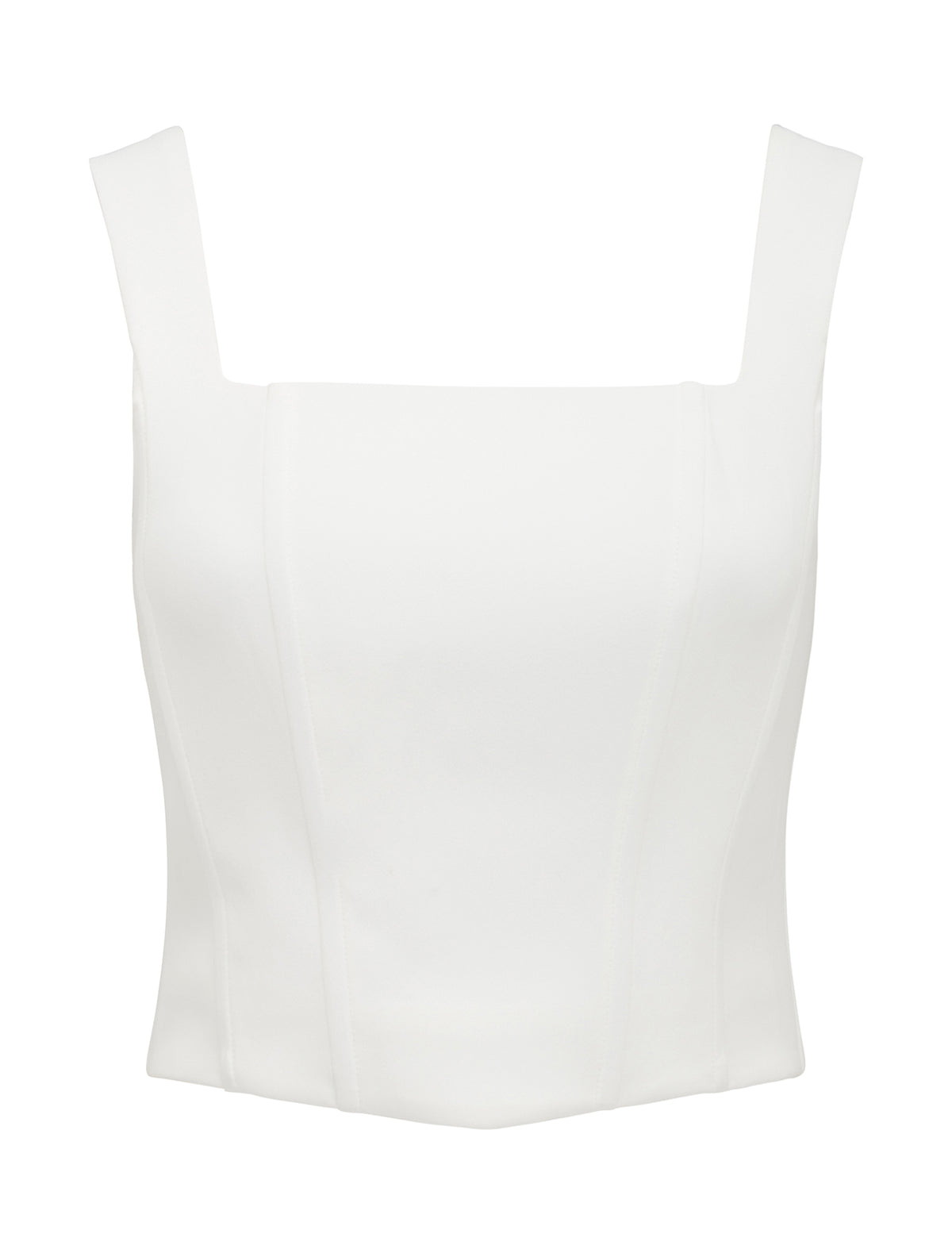 Deanne Square Neck Corset Top Porcelain_mannequin