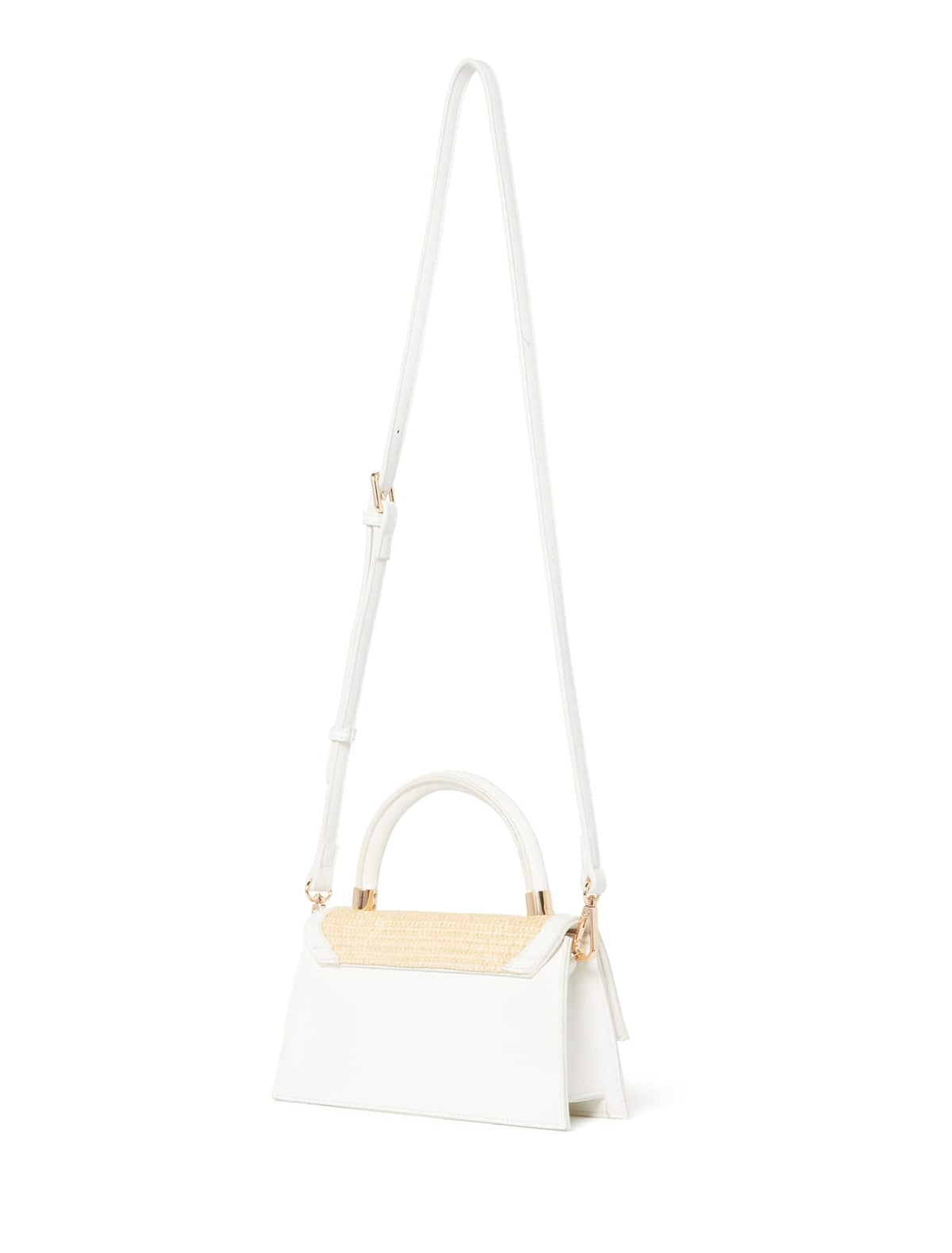 Jade Mini Bag White Weave_mannequin