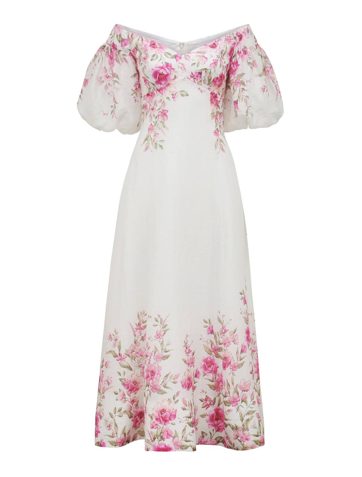 Lisa-Marie Off Shoulder Maxi Olympia Floral_mannequin