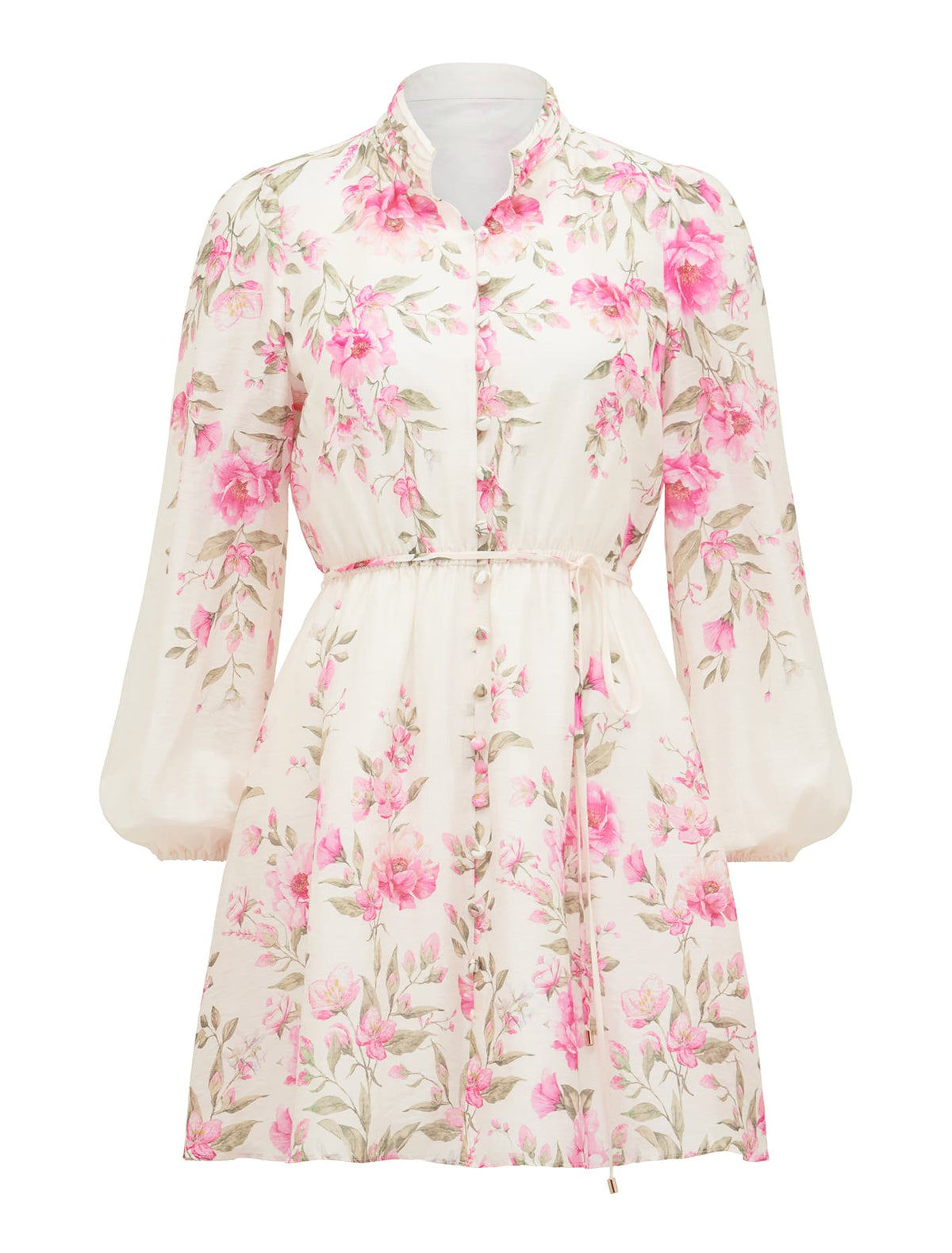 Preston Floral Mini Dress Olympia Floral_mannequin
