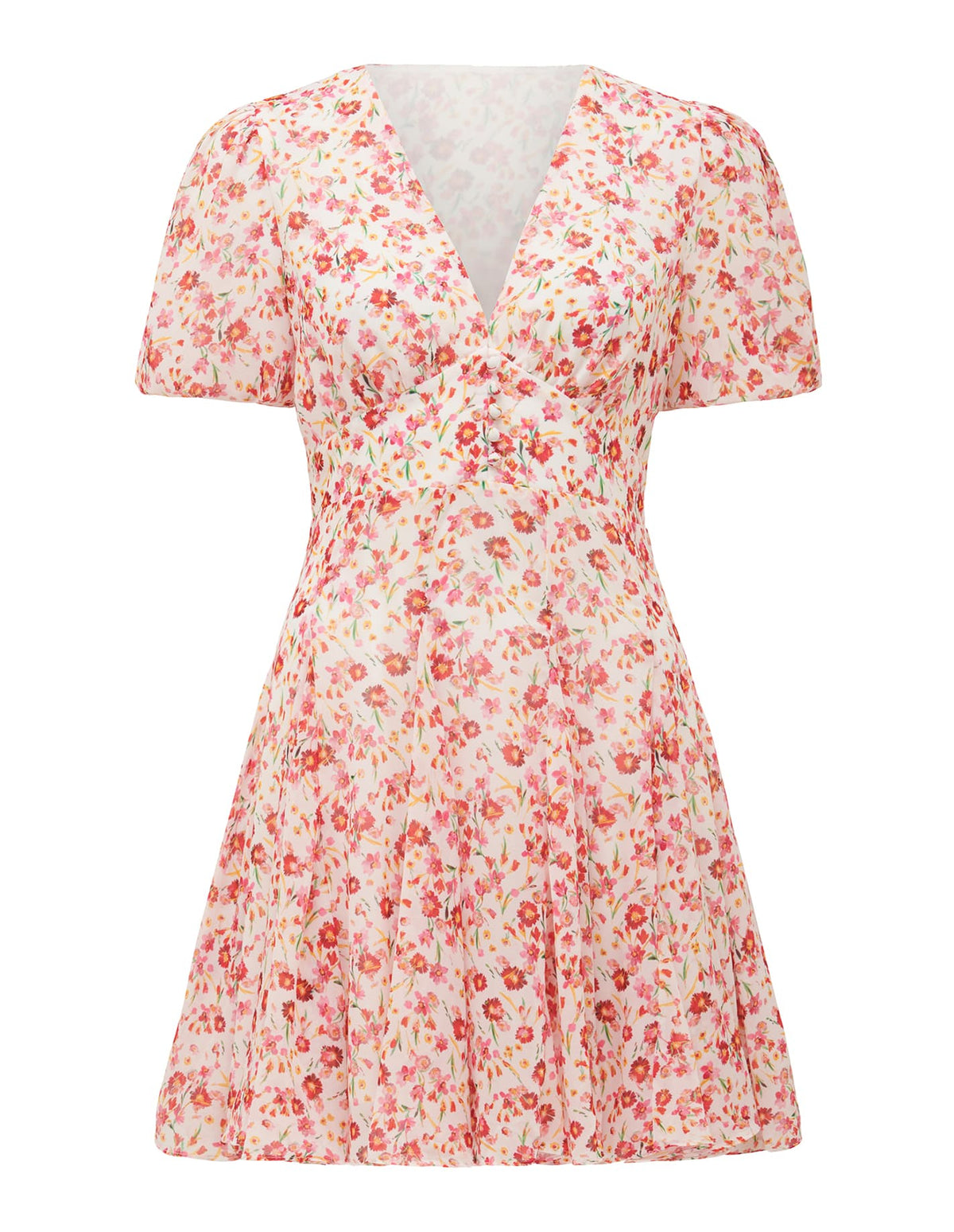 Amelia Printed Empire Mini Dress Jamieson Ditsy_mannequin