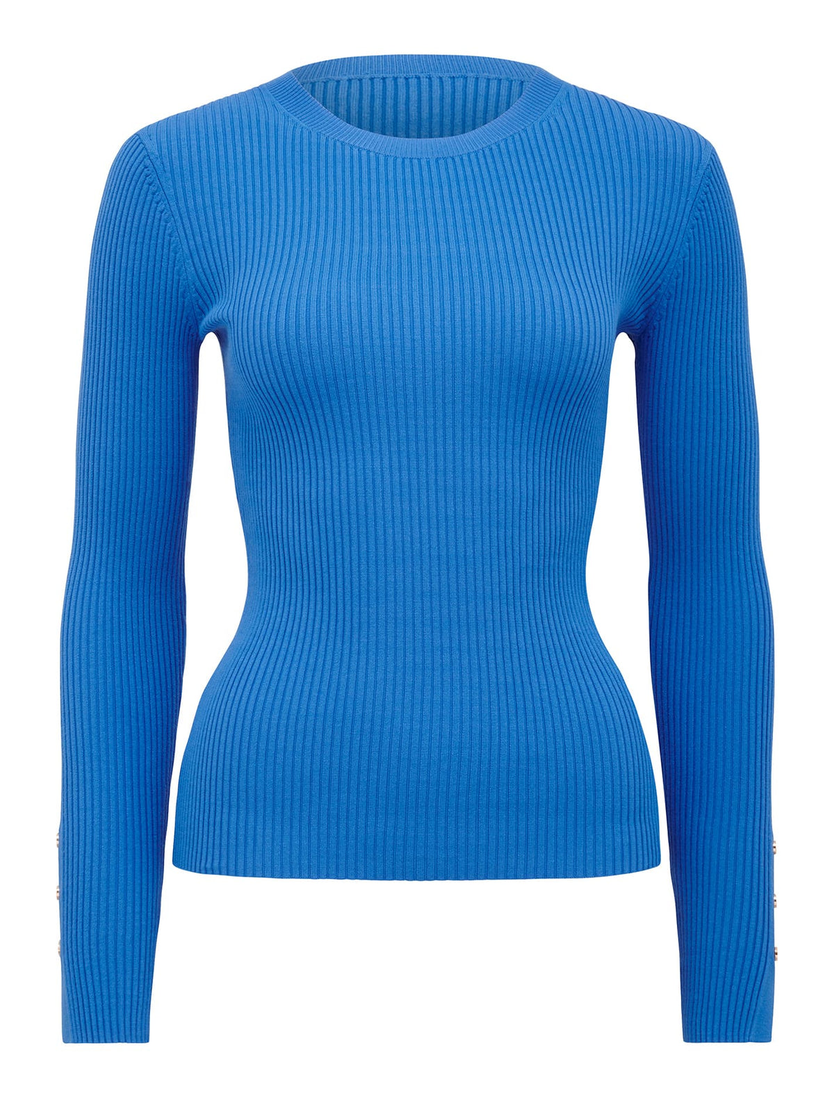 Selma Rib Layering Knit Top Plunge Pool_mannequin