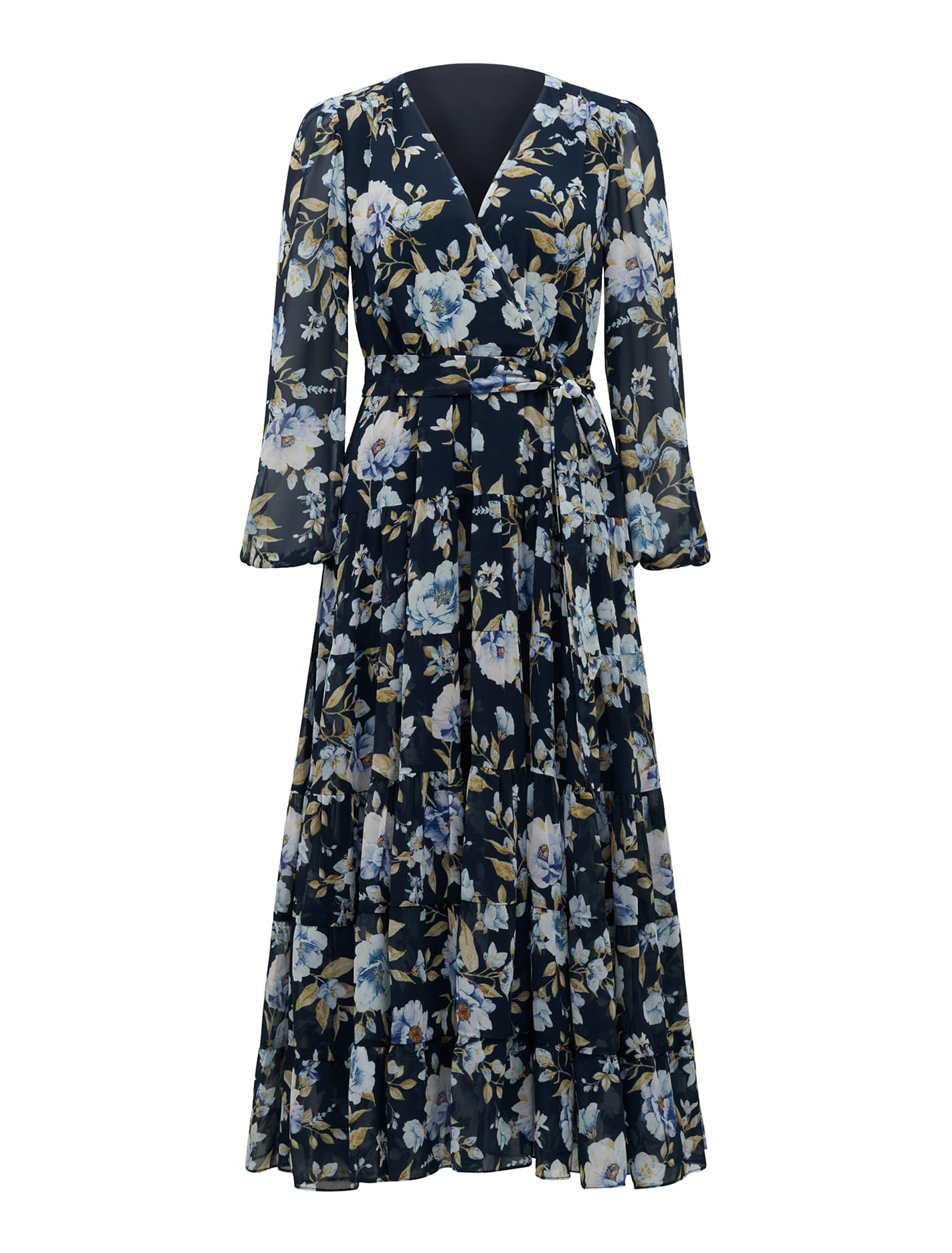 Amelie Tiered Maxi Dress Augustine Floral_mannequin