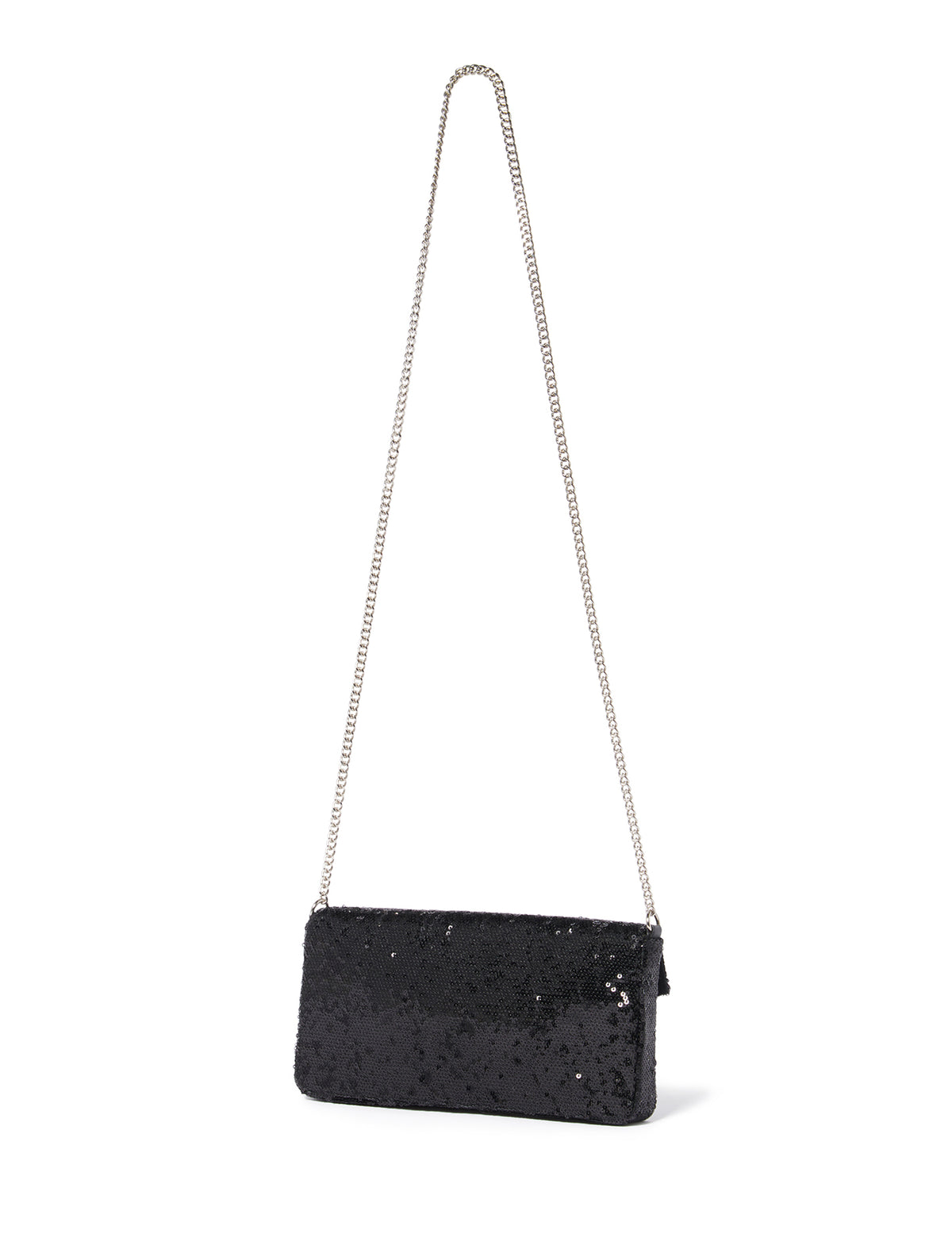 Stella Sequin Shoulder Bag Black_mannequin