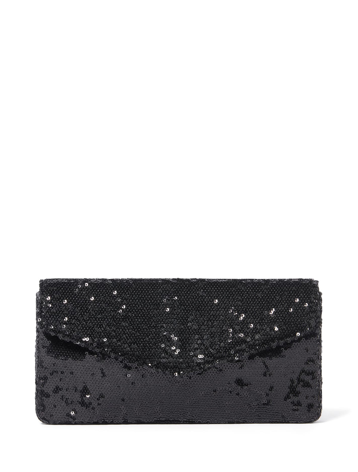 Stella Sequin Shoulder Bag Black_mannequin