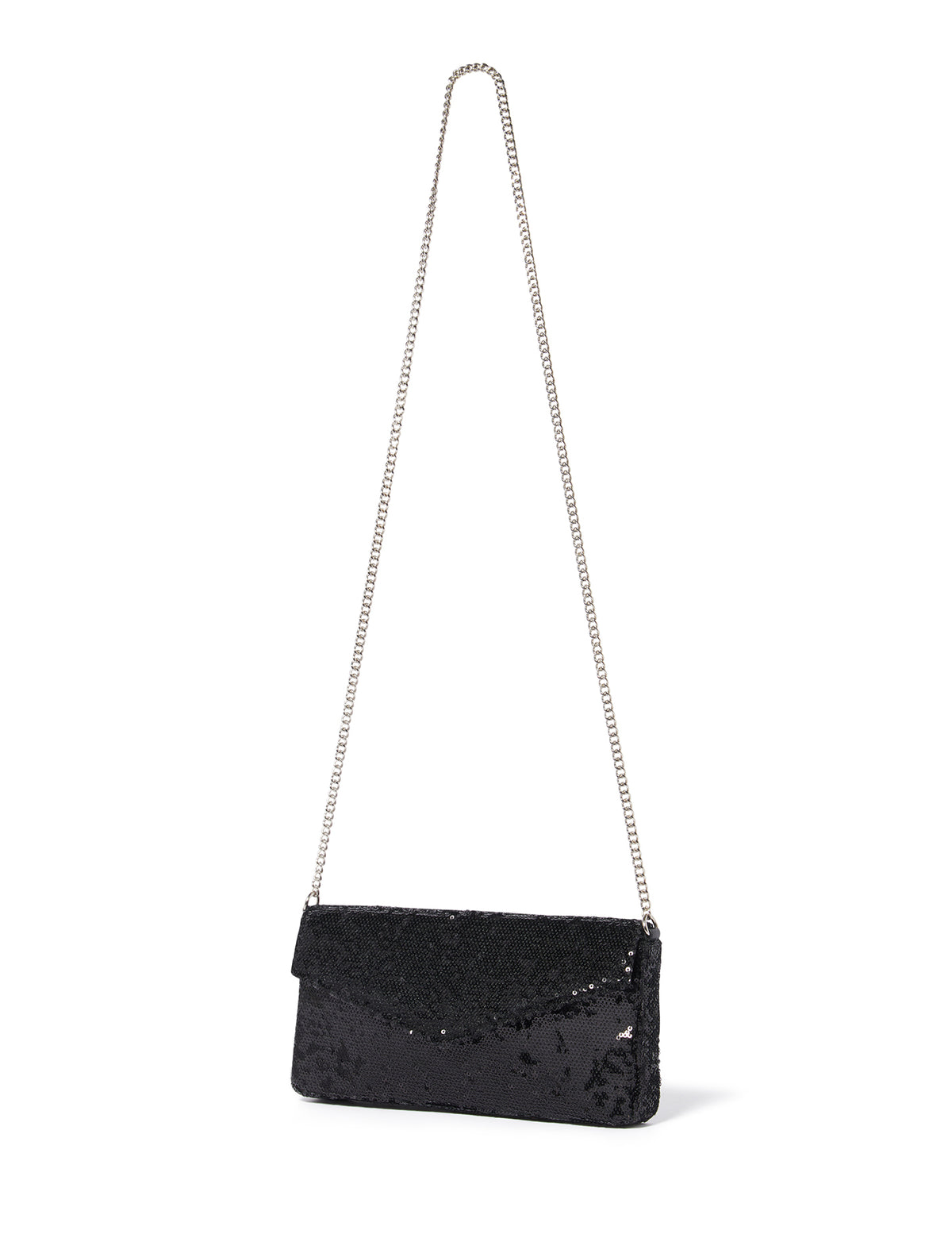 Stella Sequin Shoulder Bag Black_mannequin